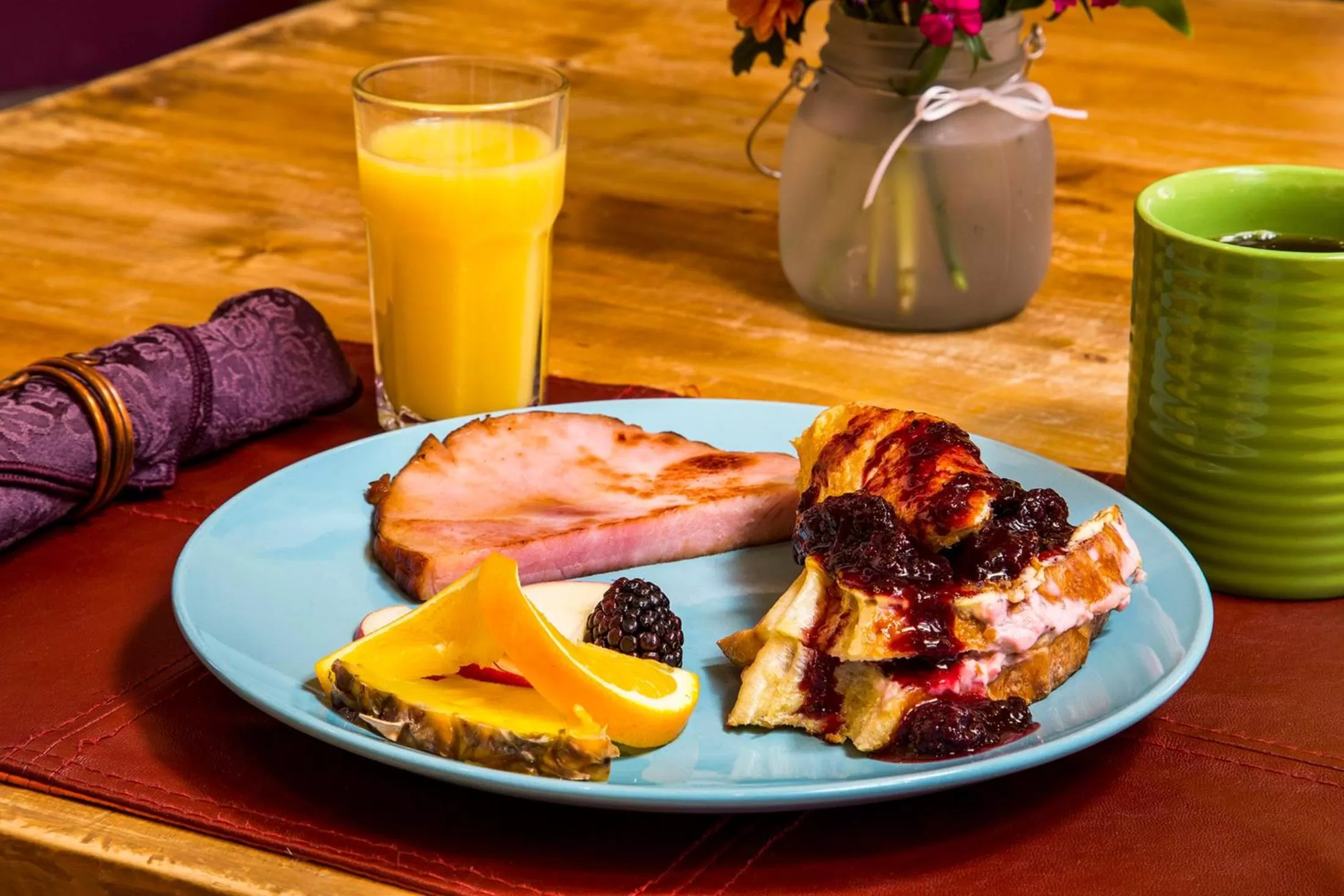 Food close-up, Breakfast in Alma De Sedona Inn B&B