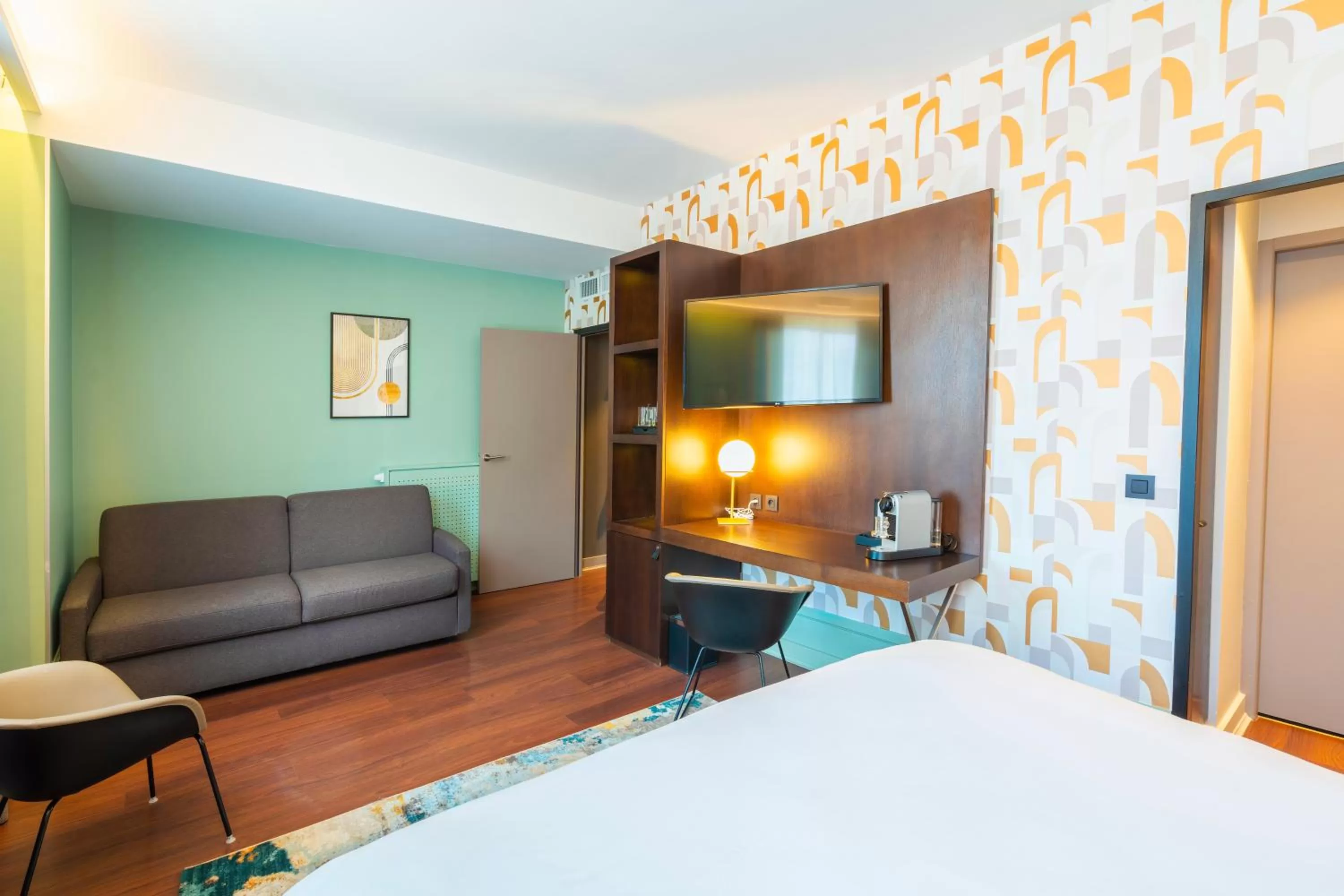 Bedroom, Bed in Le Splendid Hotel Lac D'Annecy - Handwritten Collection