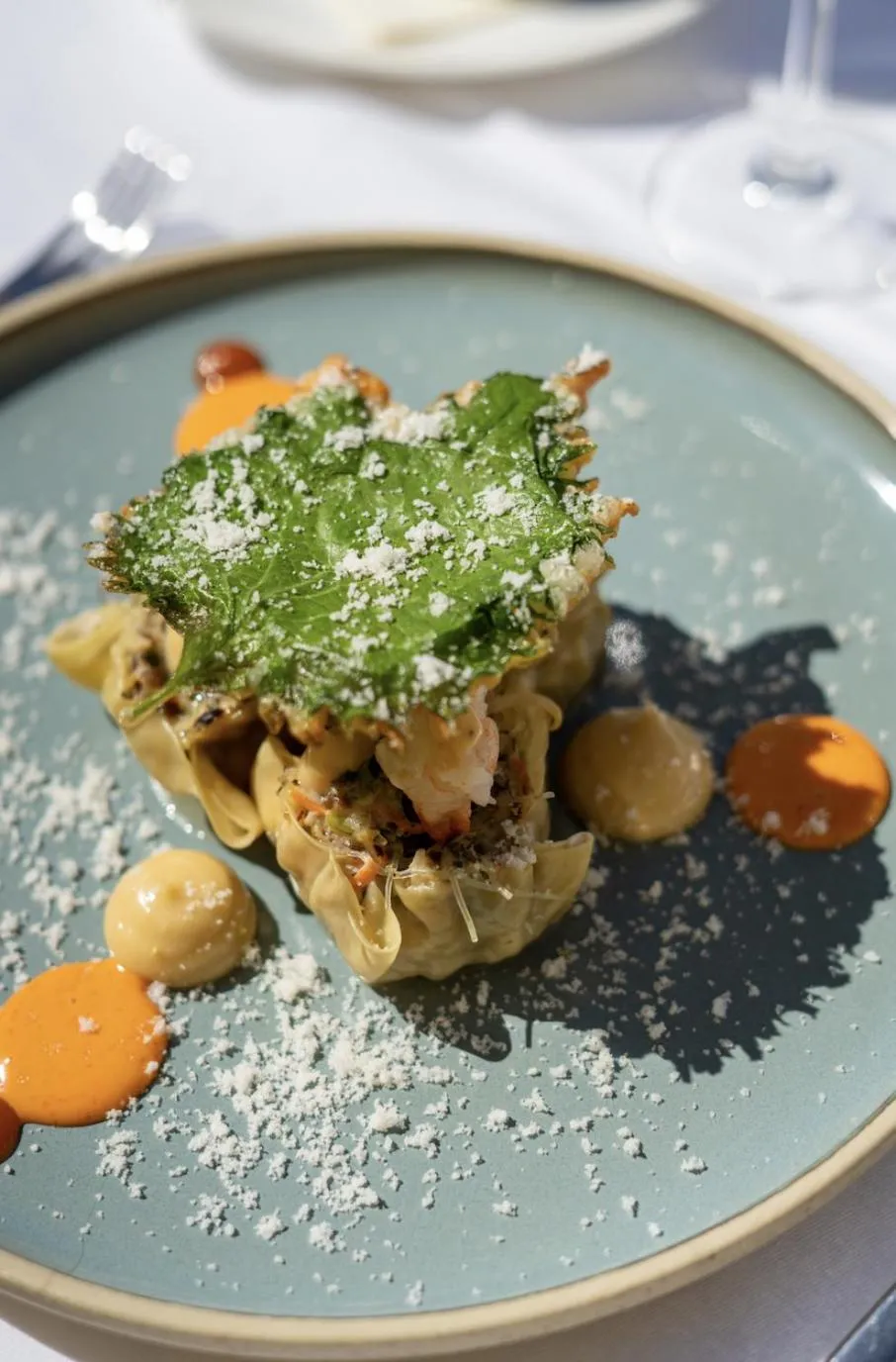 Food and drinks in Hotel Restaurant La Vague de Saint Paul