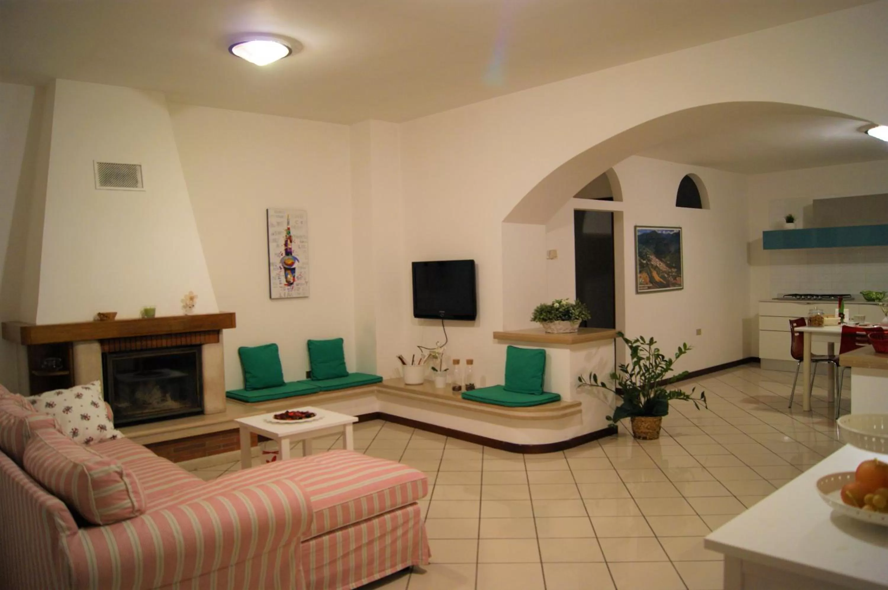 Living room in B&B Ponte Rio