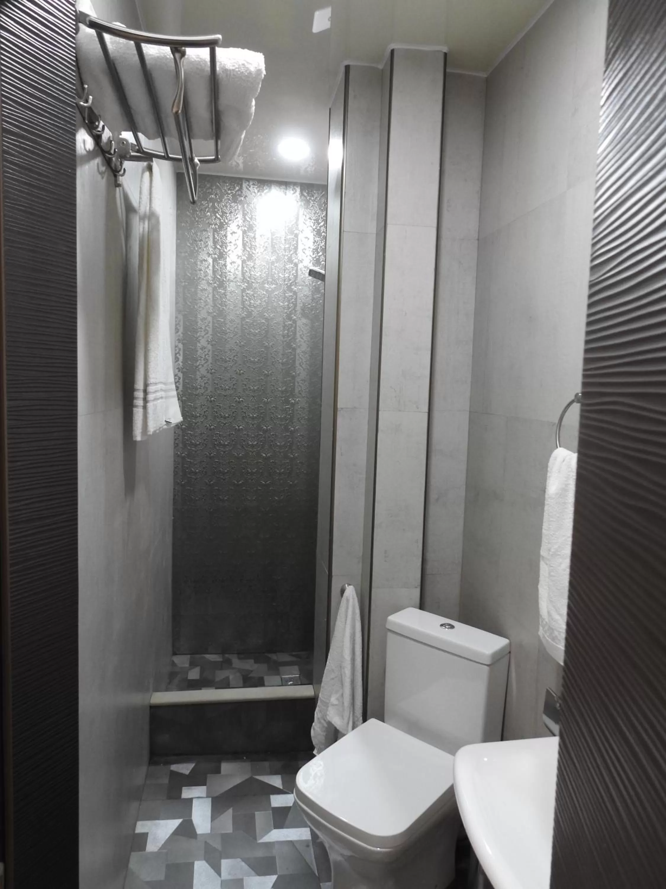 Shower in Iko's Family Apartments