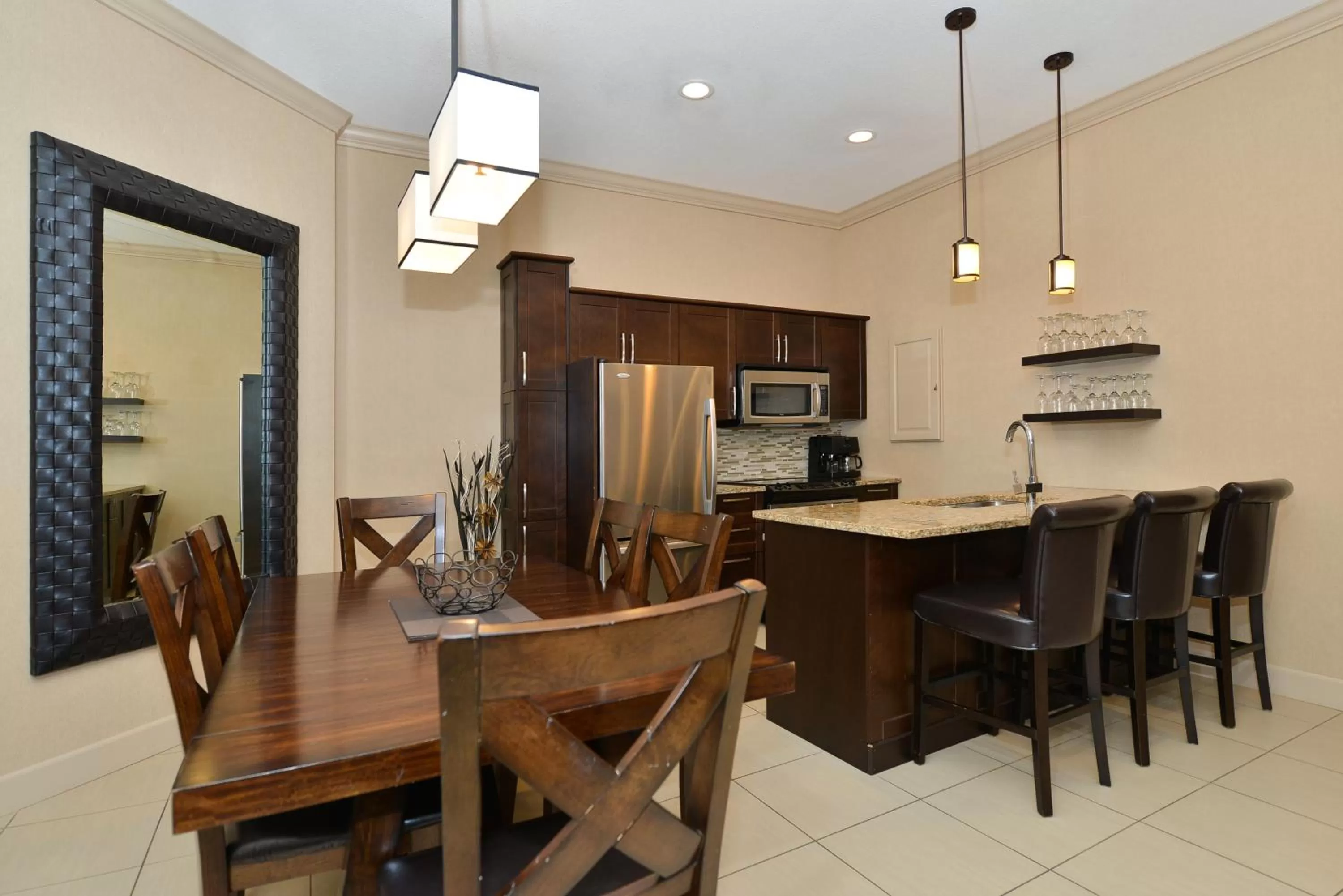 Kitchen or kitchenette in Prestige Vernon Hotel