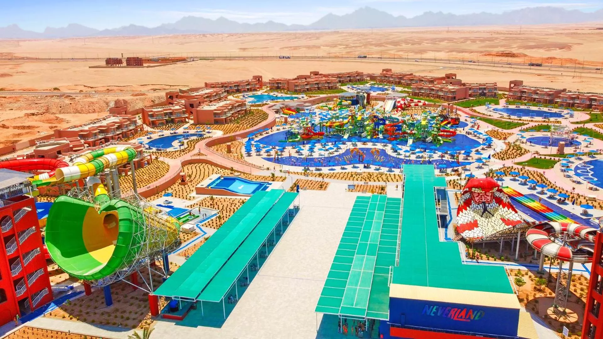 Aqua park in Neverland City Hurghada - Pickalbatros