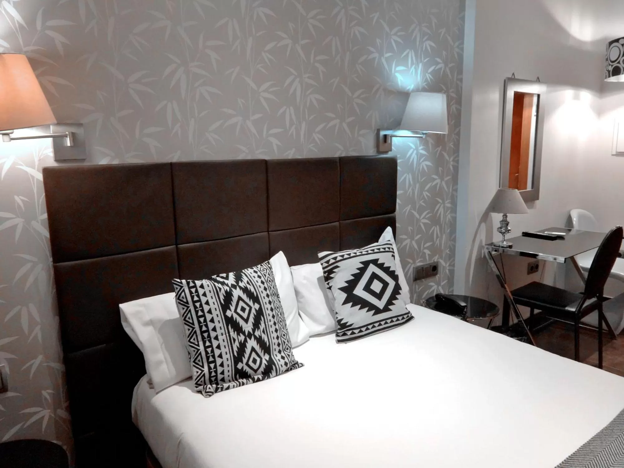 Bed in Hotel Lloret Ramblas