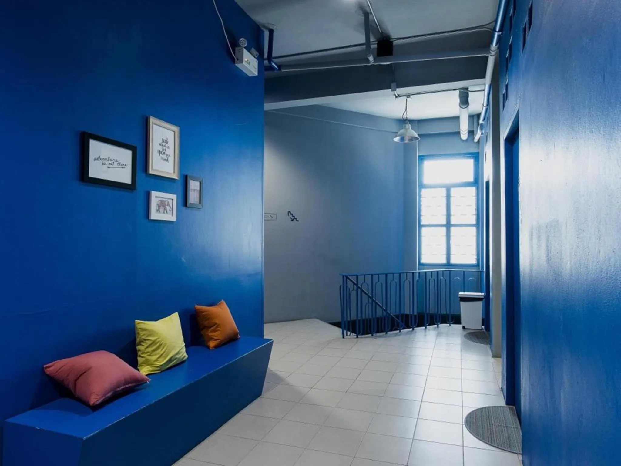 Decorative detail in Loftel Station Hostel