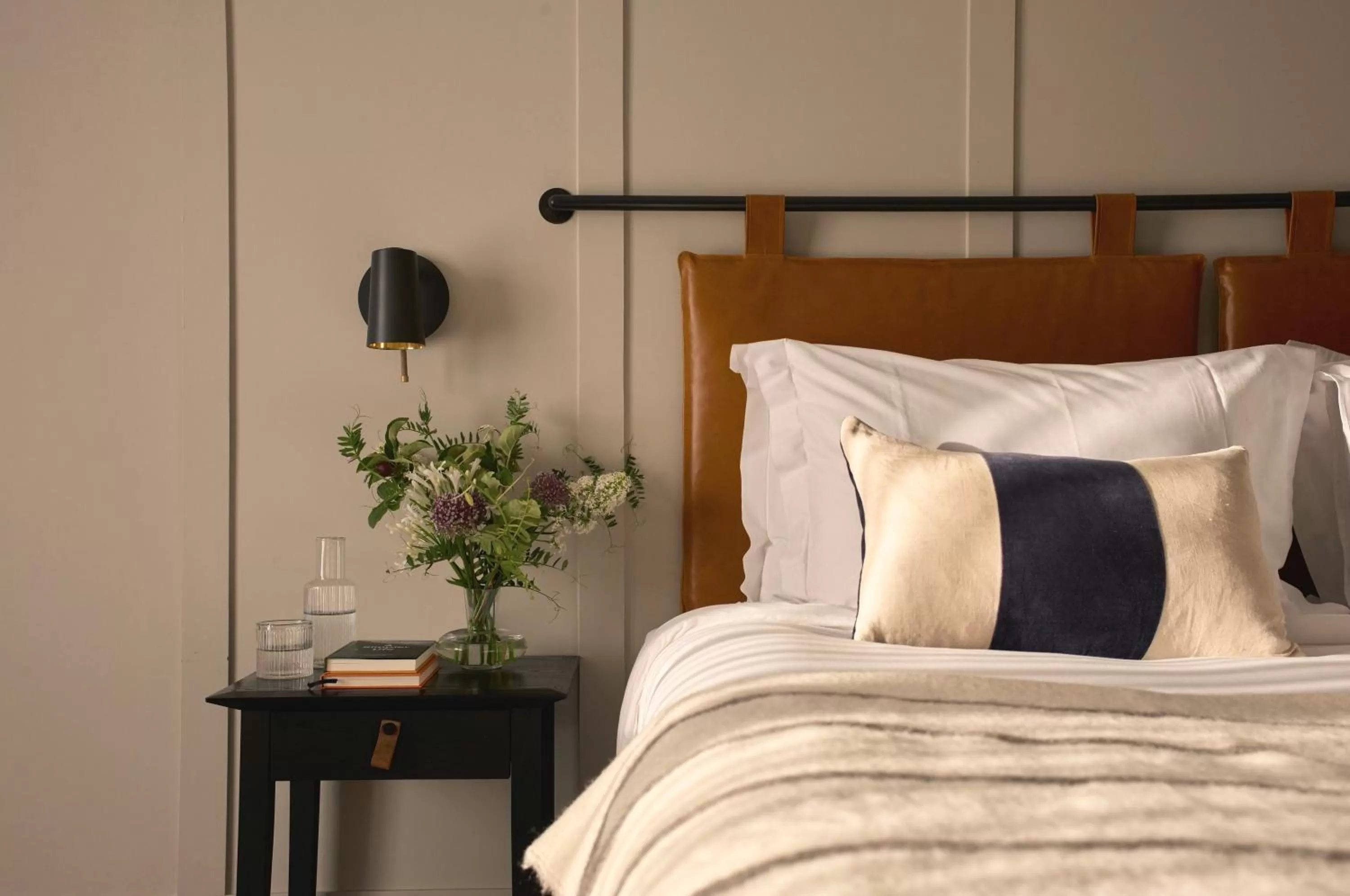 Bedroom, Bed in Fowey Hall Hotel