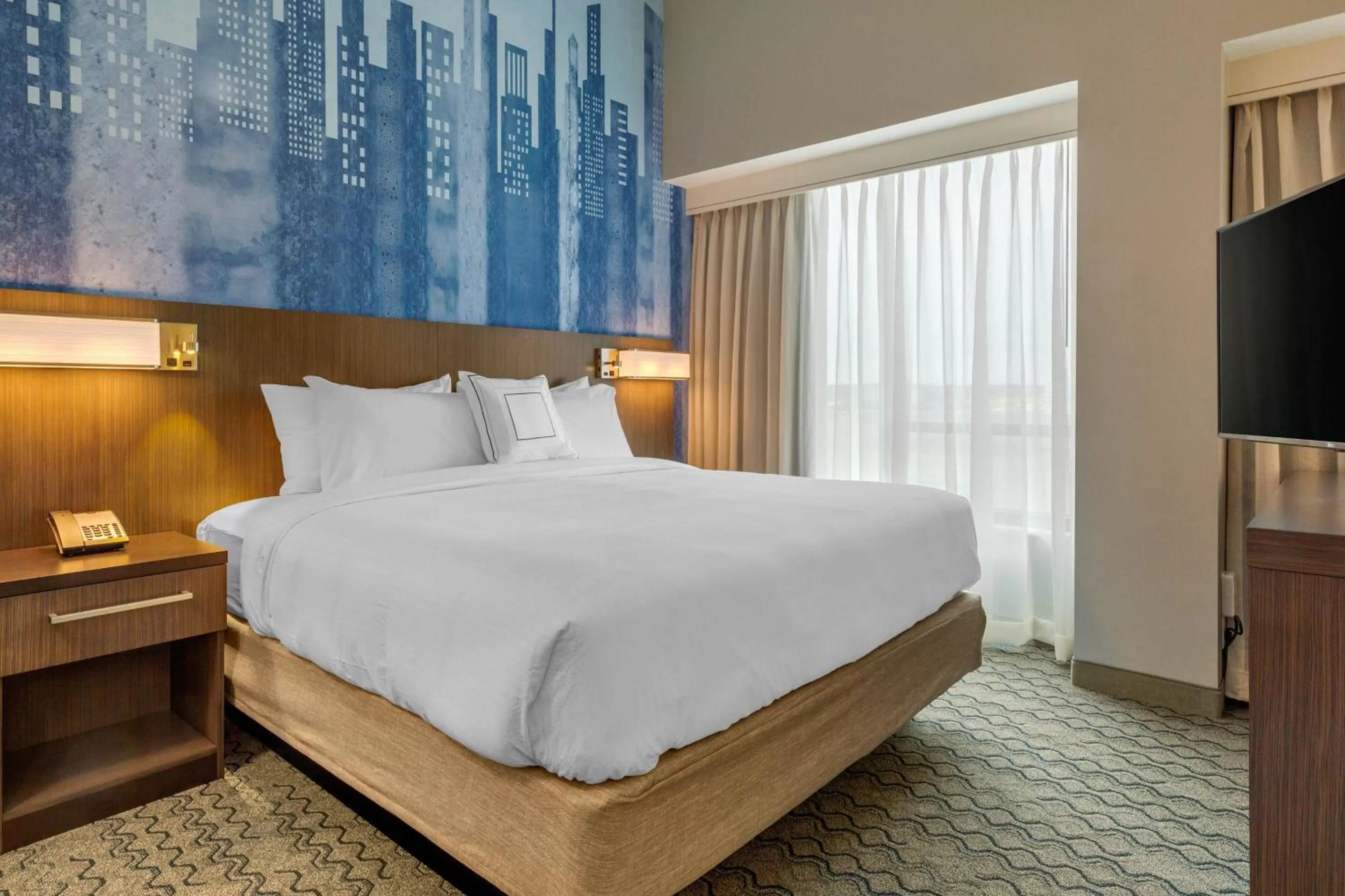 Bedroom, Bed in Residence Inn Providence Downtown