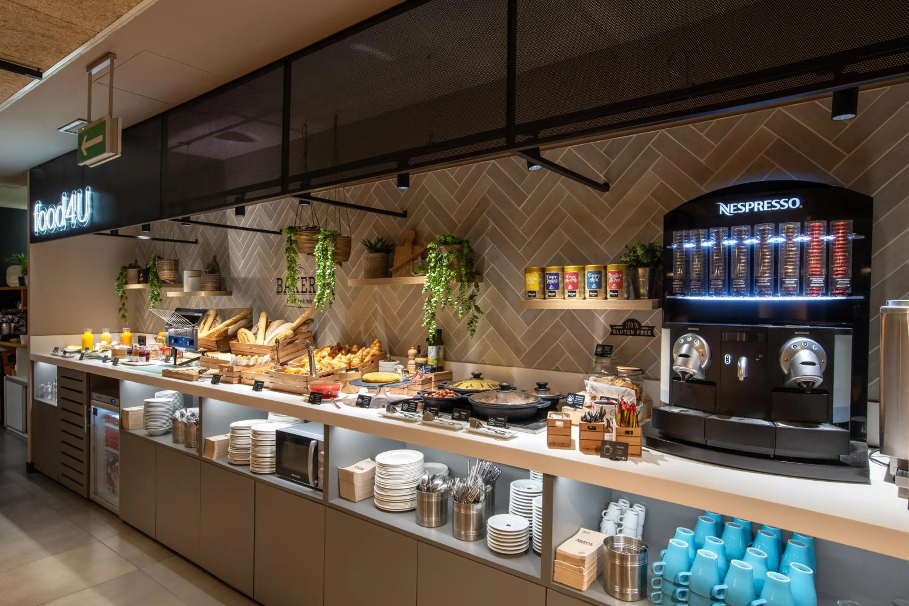 Buffet breakfast in Hotel Bed4U Pamplona