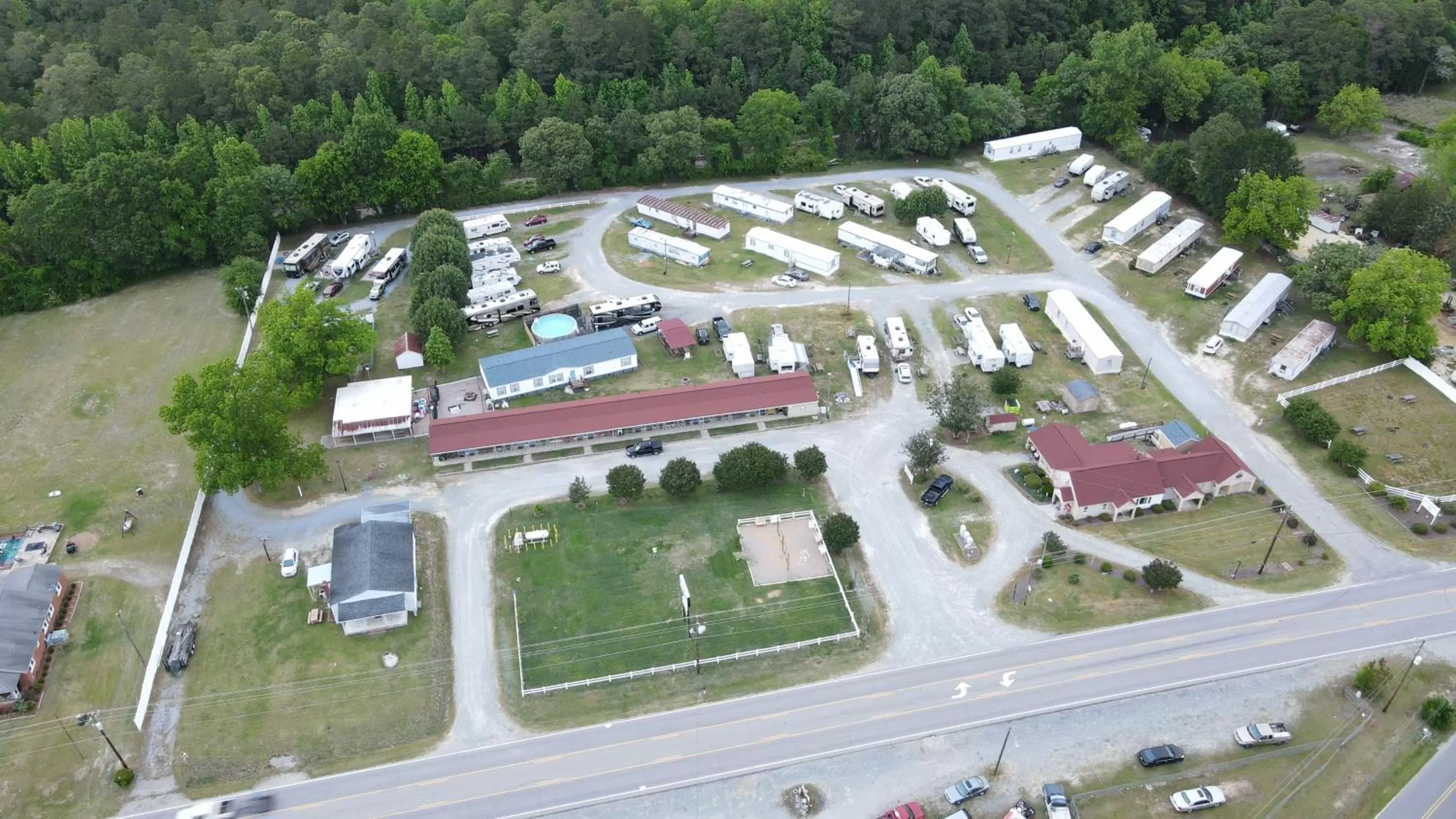 Bird's eye view in Four Oaks Lodging