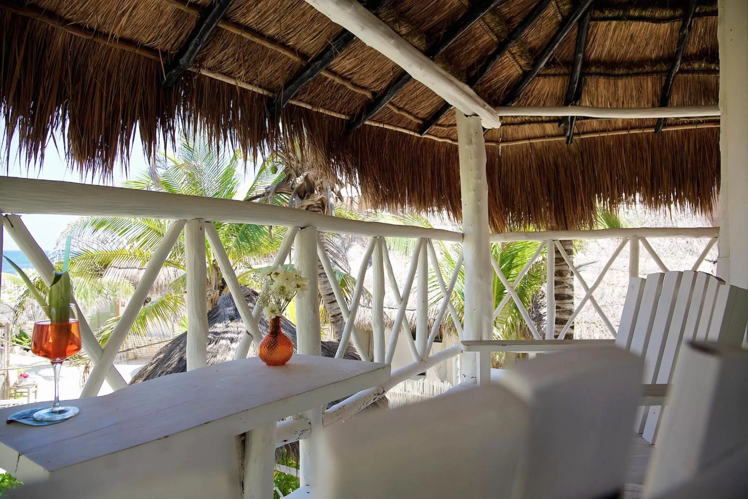 Balcony/Terrace in Punta Piedra Beach Posada