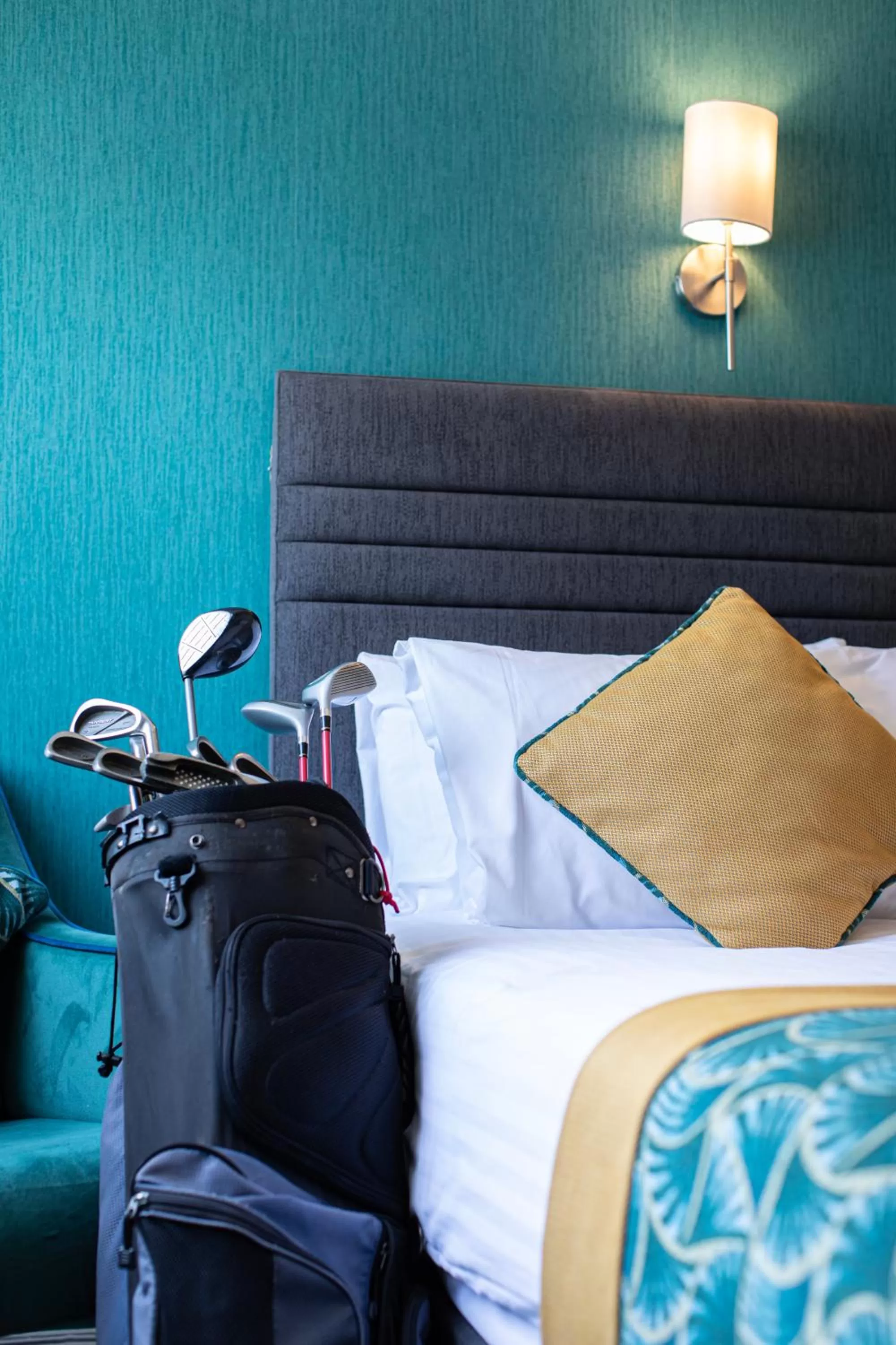 Golfcourse, Bed in The Beaches Hotel and Spa