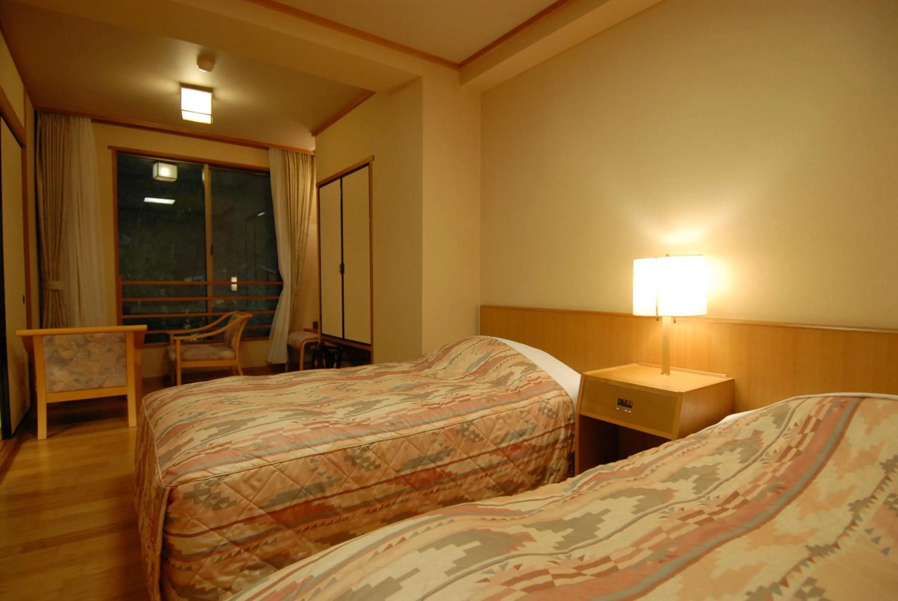 Photo of the whole room, Bed in Arima Onsen Taketoritei Maruyama