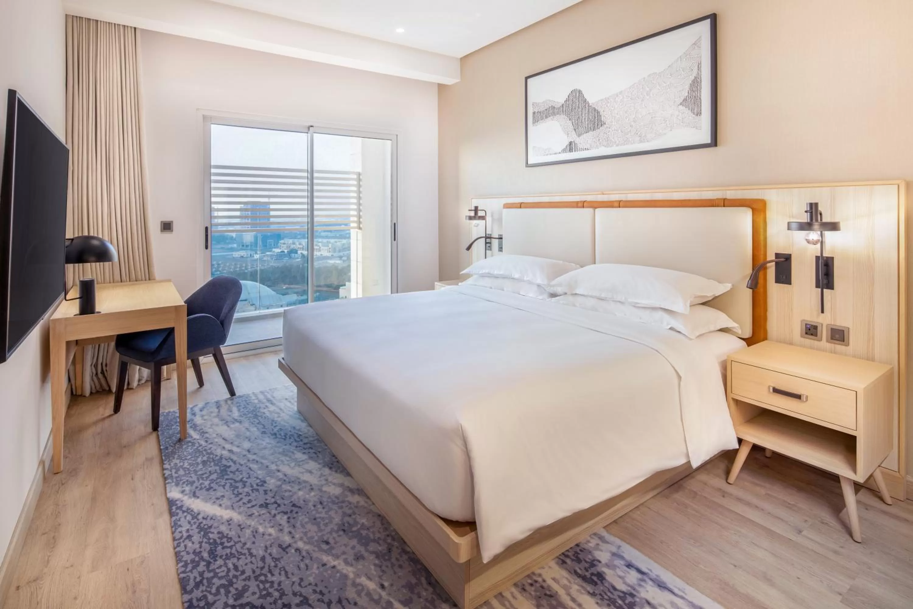 View (from property/room), Bed in Four Points by Sheraton Jeddah Corniche