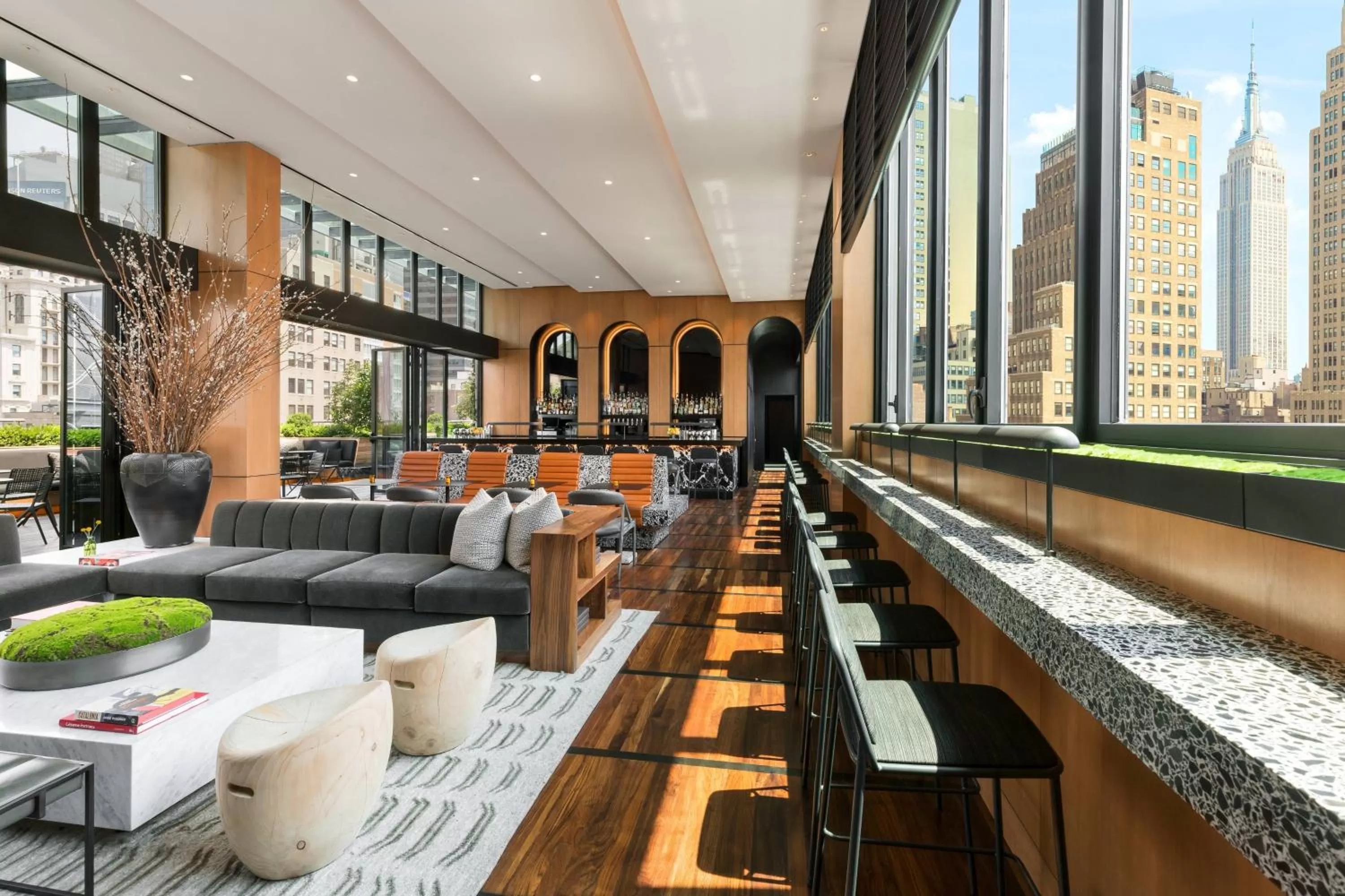 Lounge or bar in AC Hotel by Marriott New York Times Square