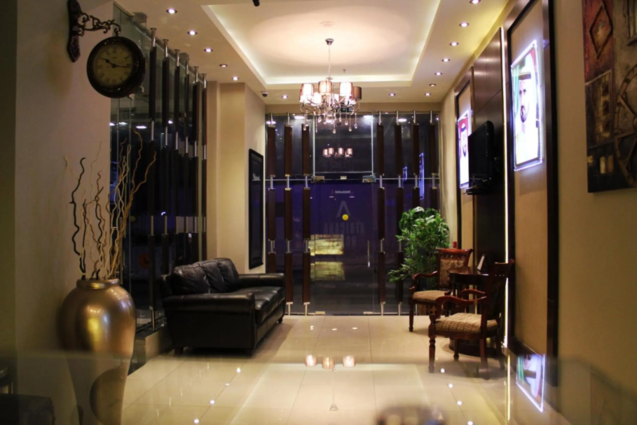 Lobby or reception in Africana Hotel