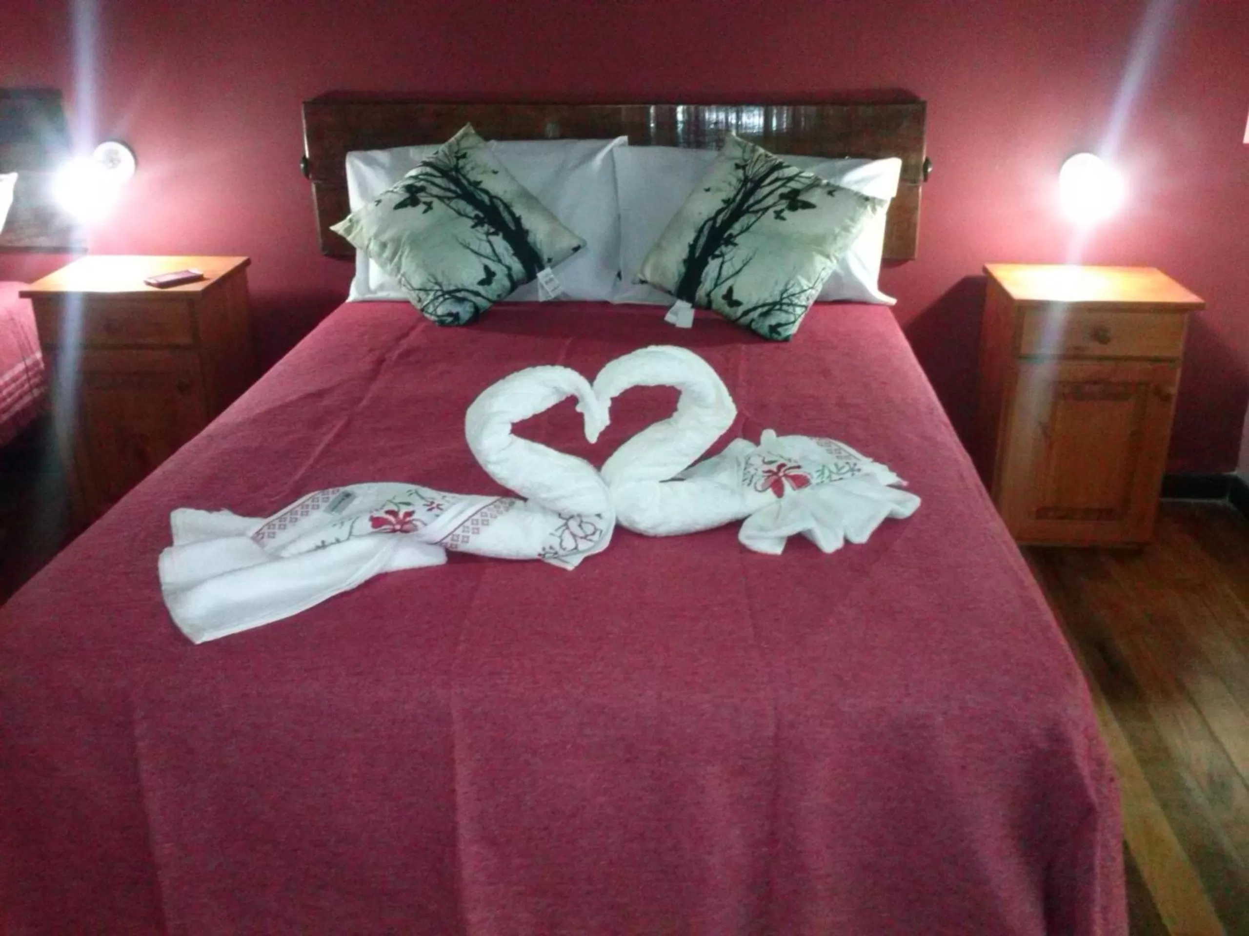 Bed in Petit Hotel Caraguata