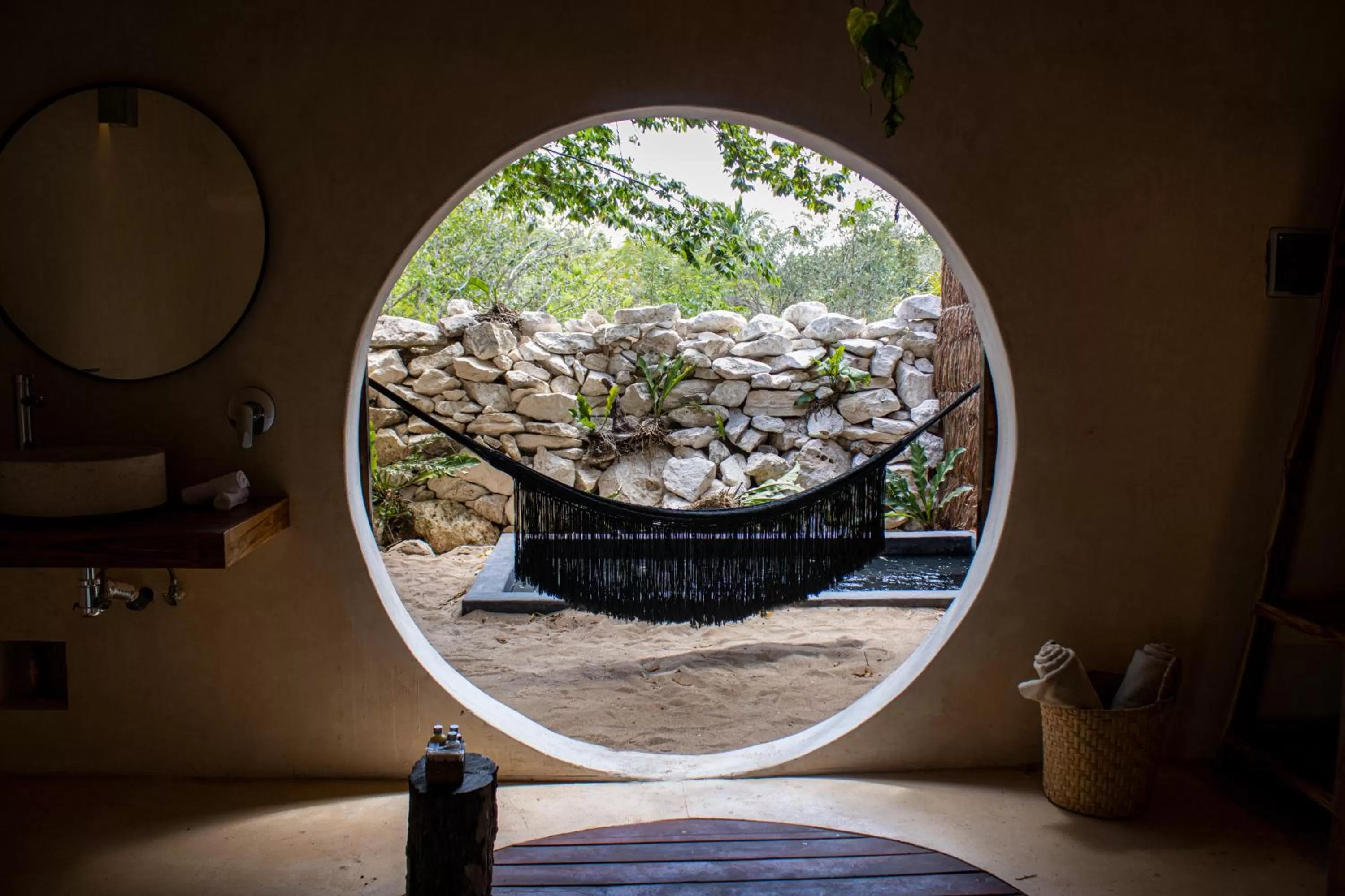 Garden view in Zenote Sanctuary