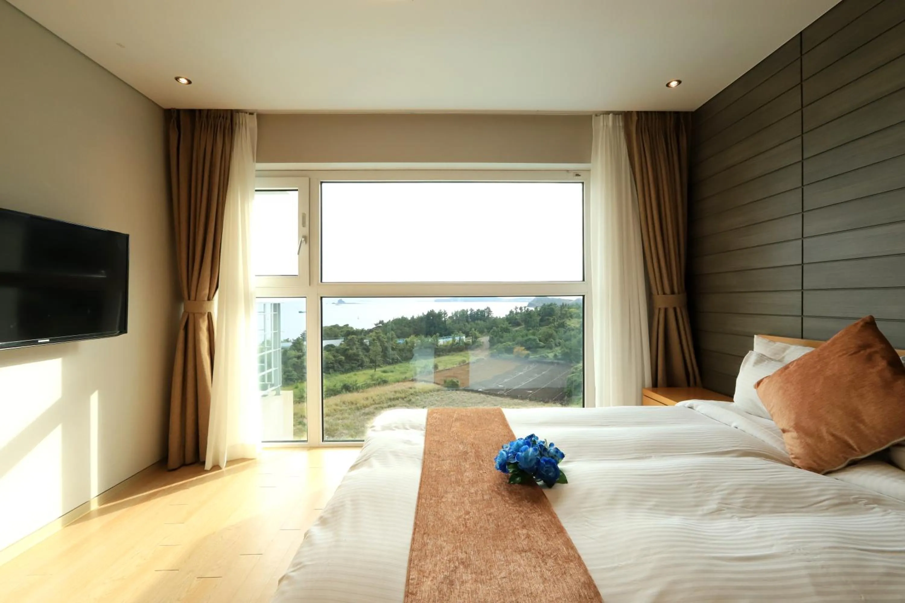 Bed in Y Resort Jeju
