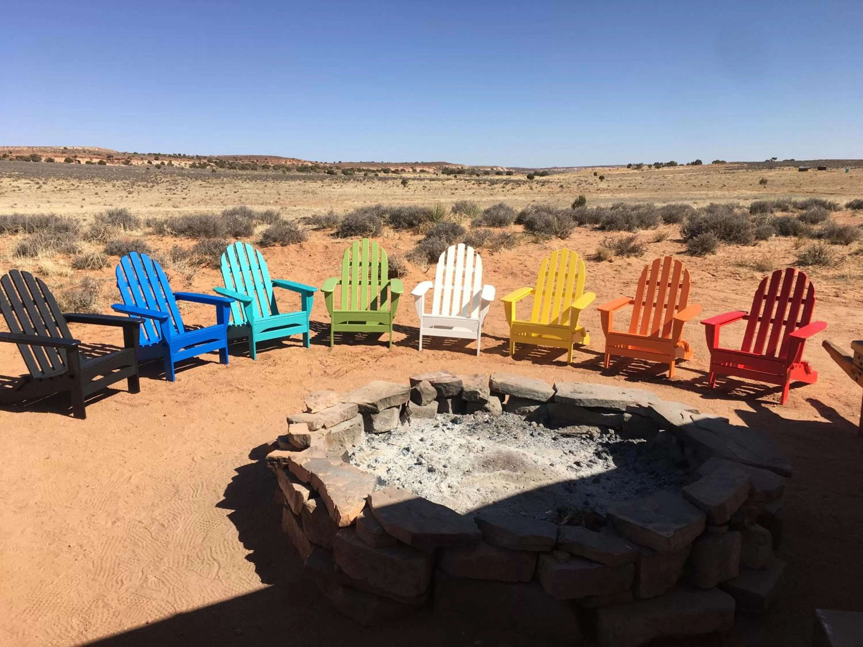 Patio in Shash Dine' EcoRetreat