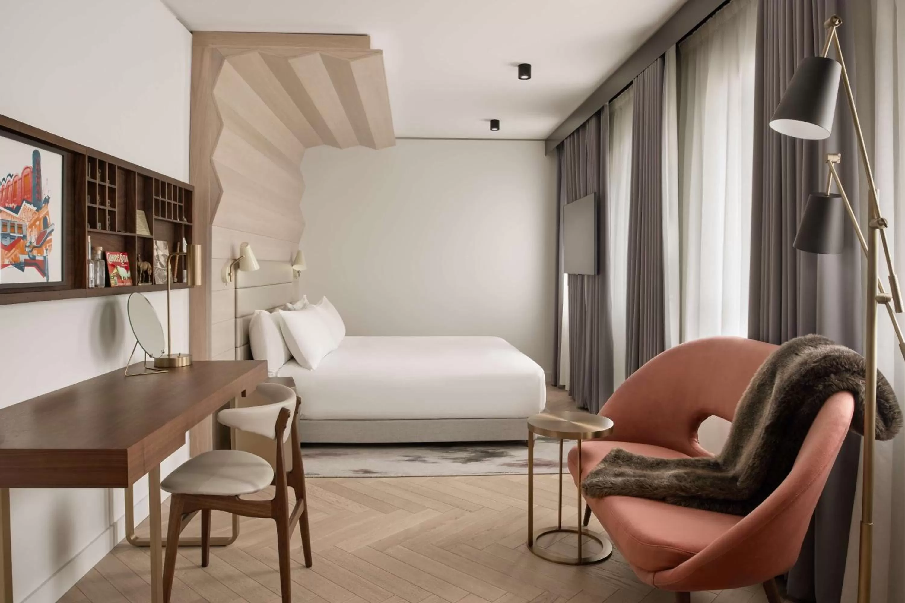 Bedroom, Bed in Canopy by Hilton London City