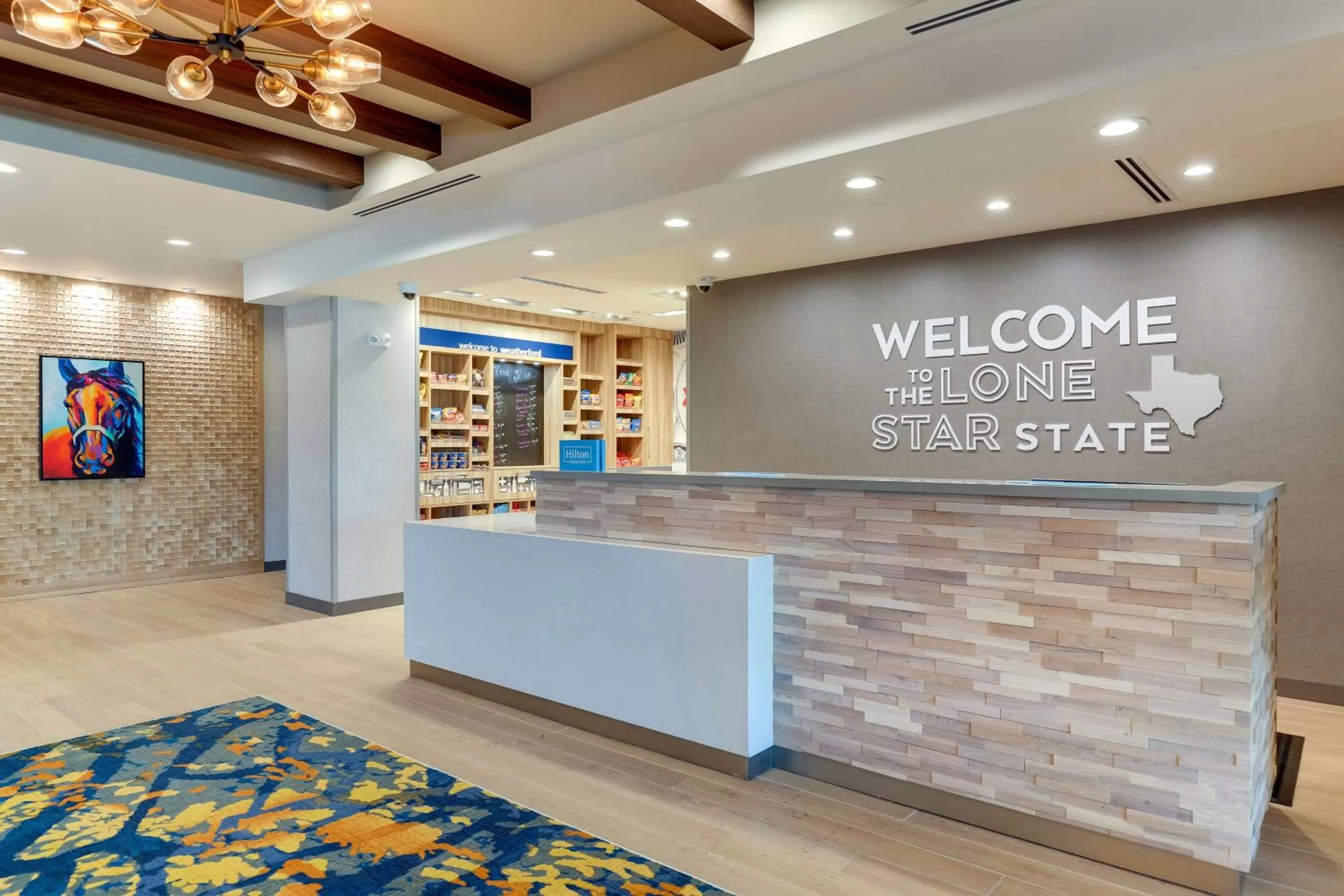 Lobby or reception in Hampton Inn & Suites Weatherford, Tx