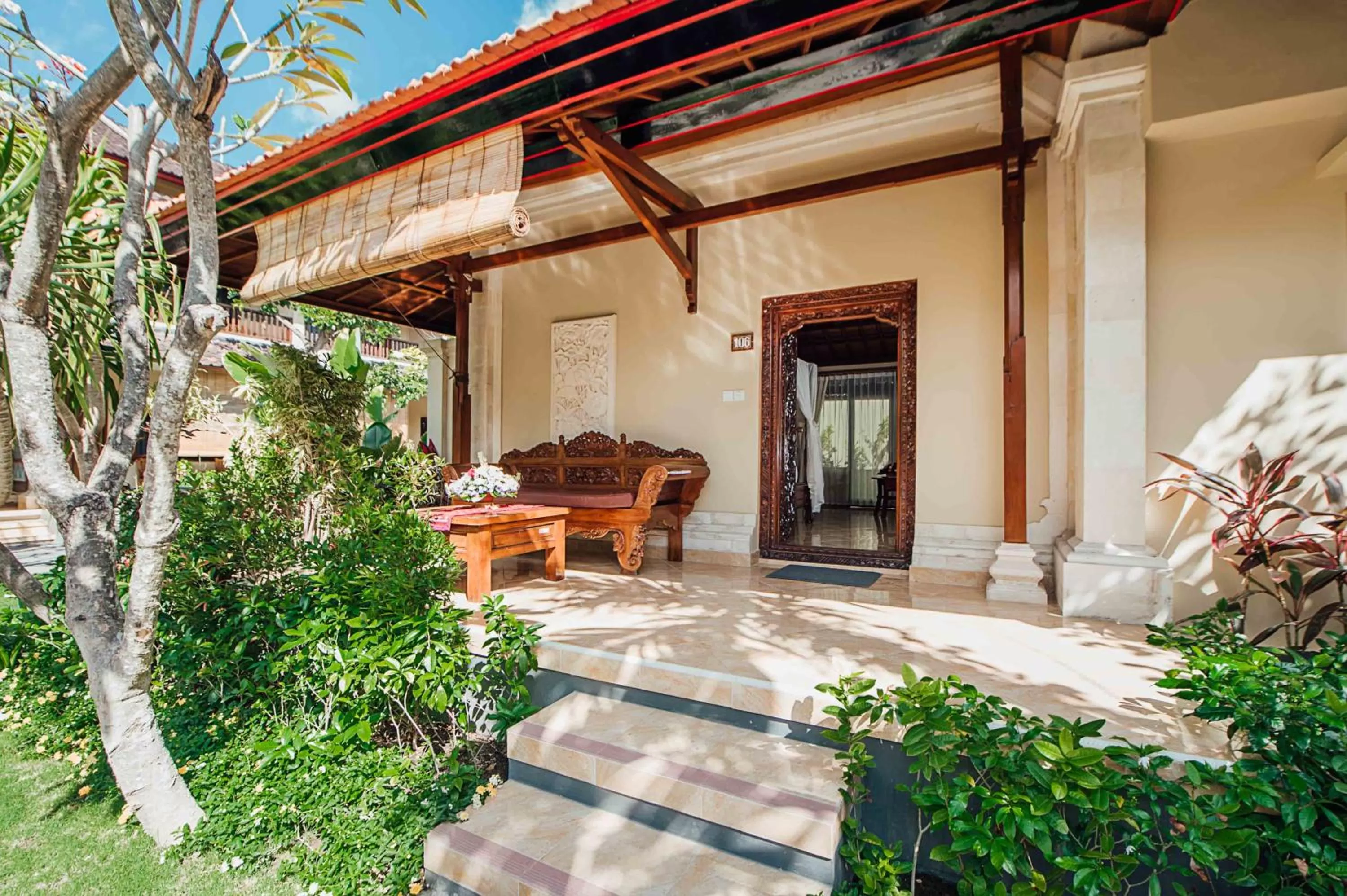 Balcony/Terrace in Kuta Puri Bungalows, Villas and Resort