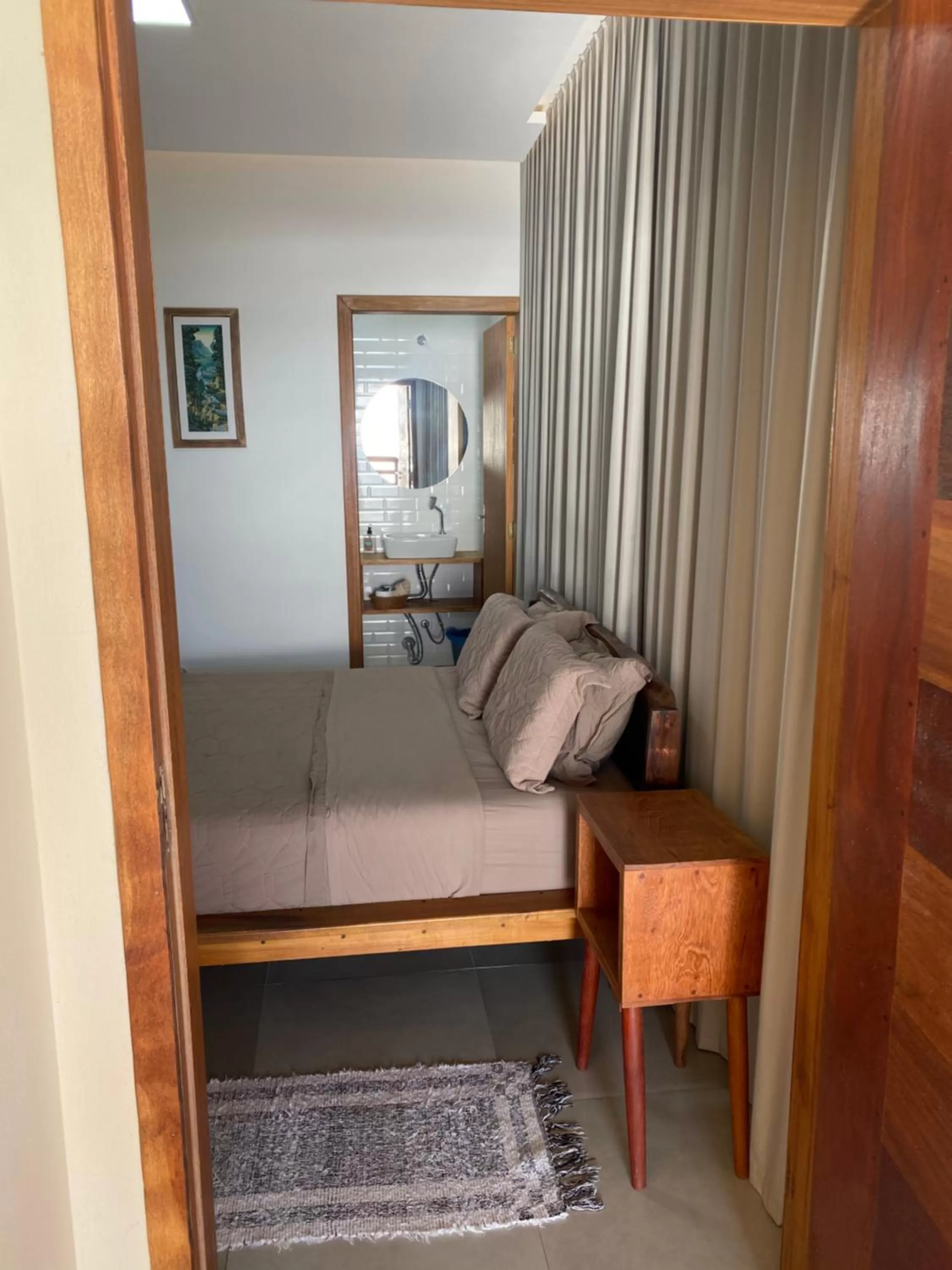 Bed in Pousada Casa Albatross