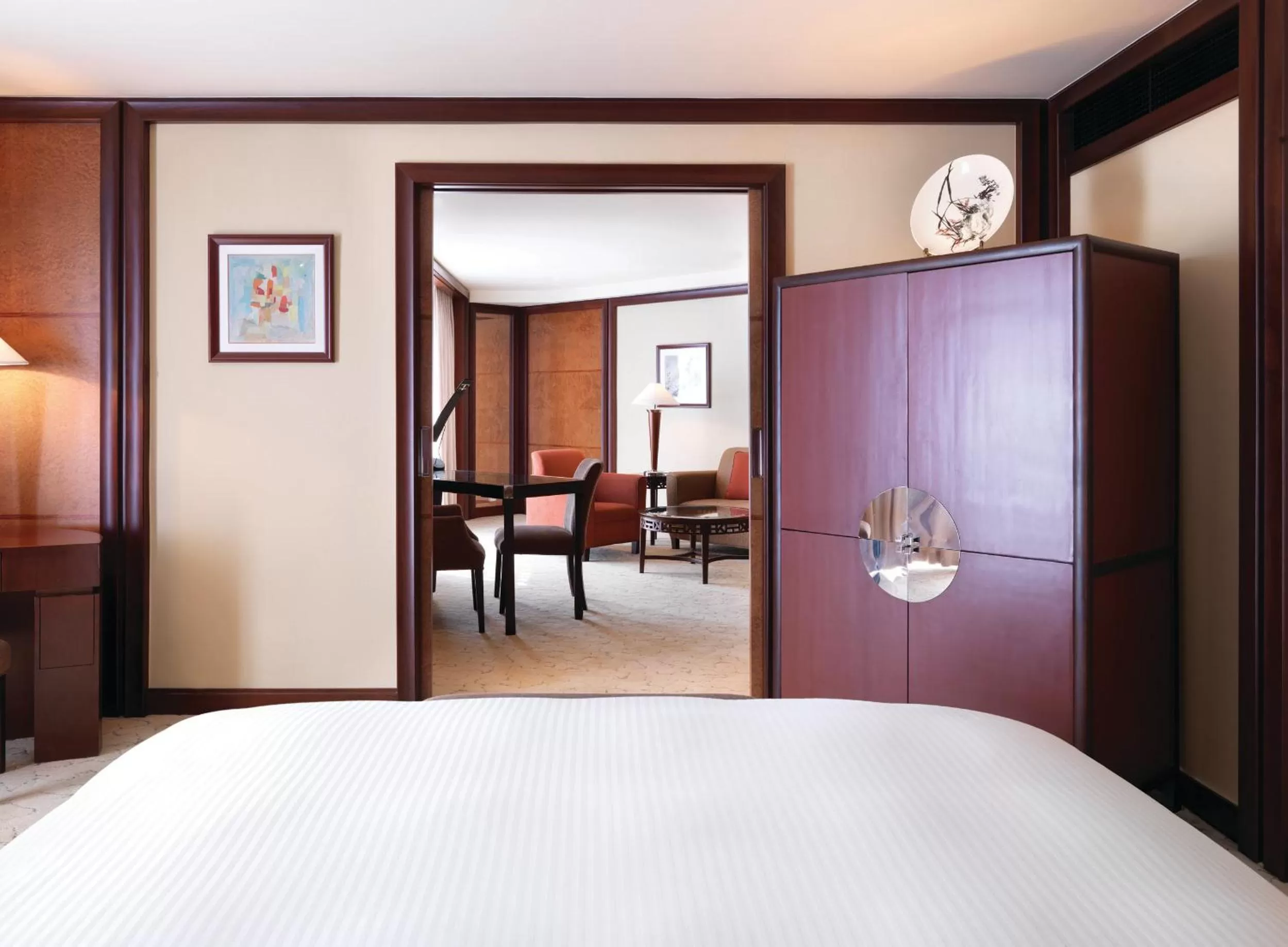 Bed in Grand Hyatt Shanghai