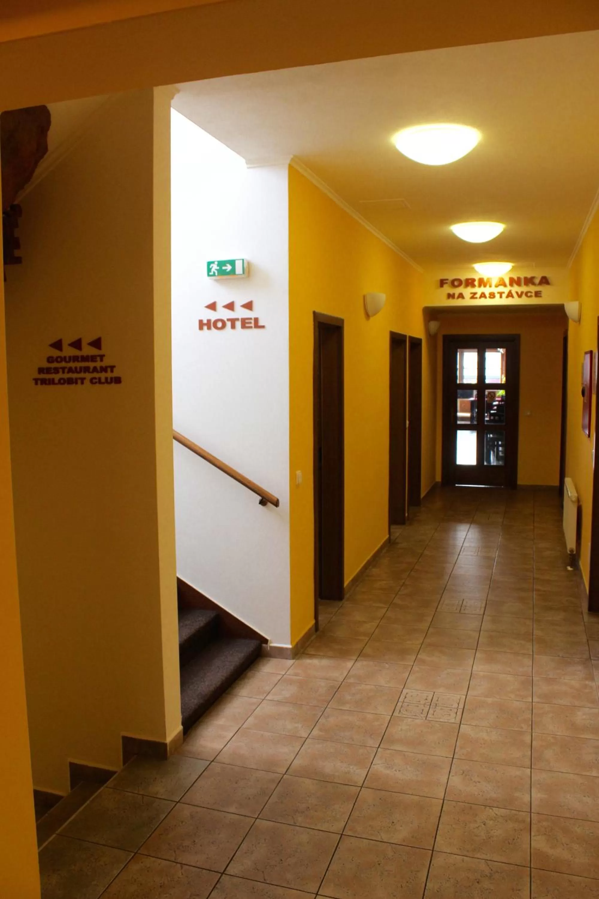 Lobby or reception in Hotel Trilobit