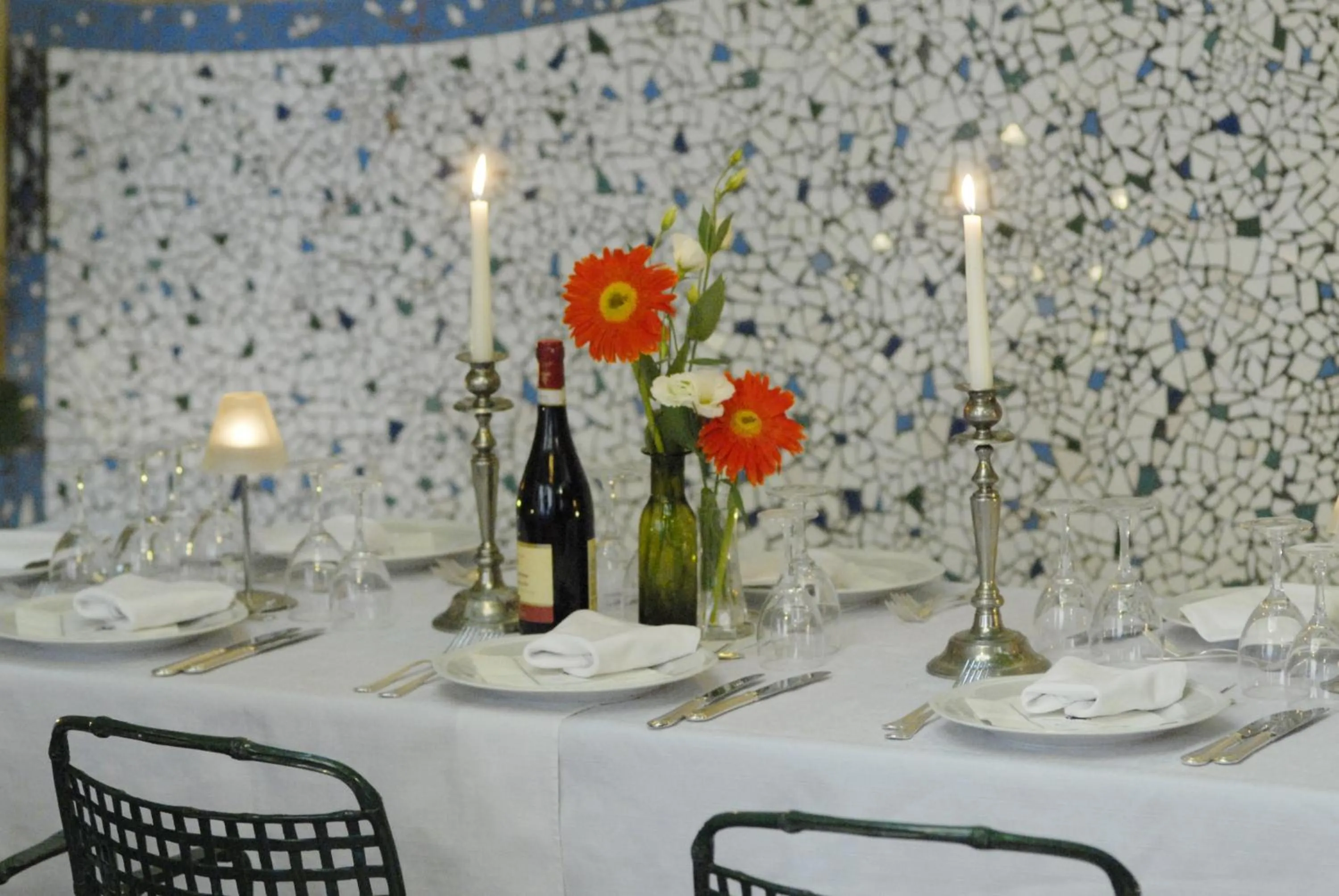 Patio in Hotel Lancelot