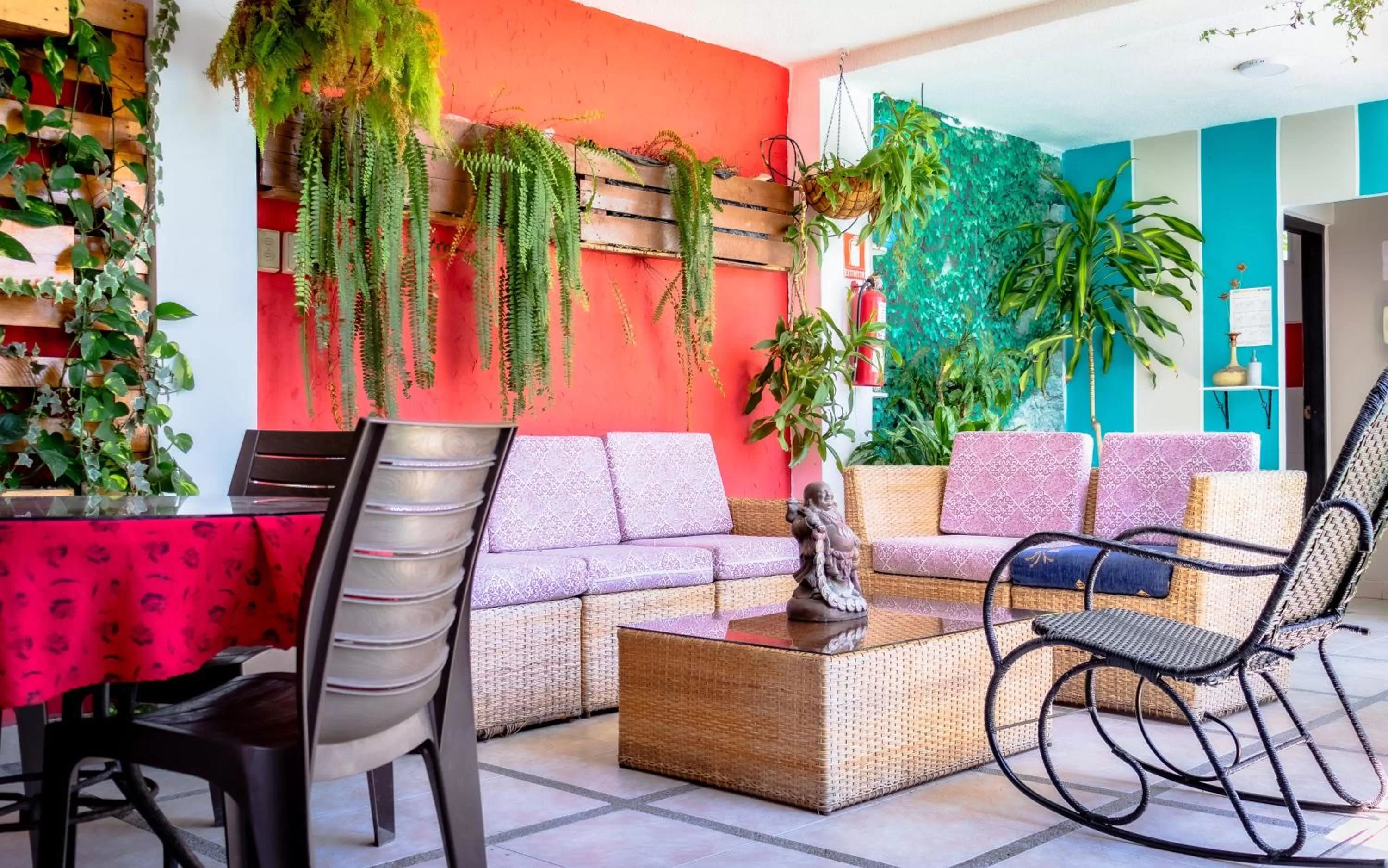 Swimming pool in Hostal Antares