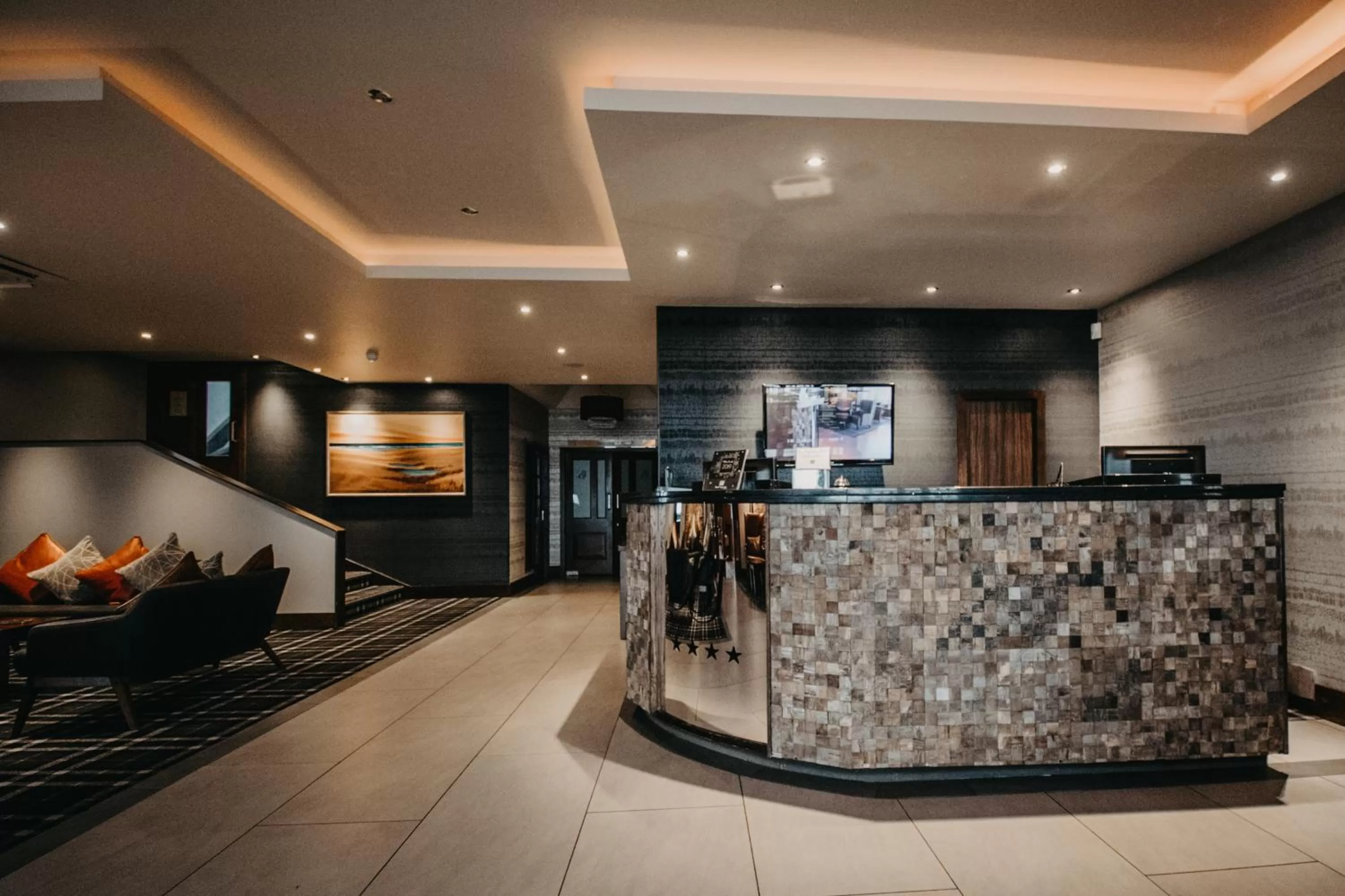 Lobby or reception in Banff Springs Hotel