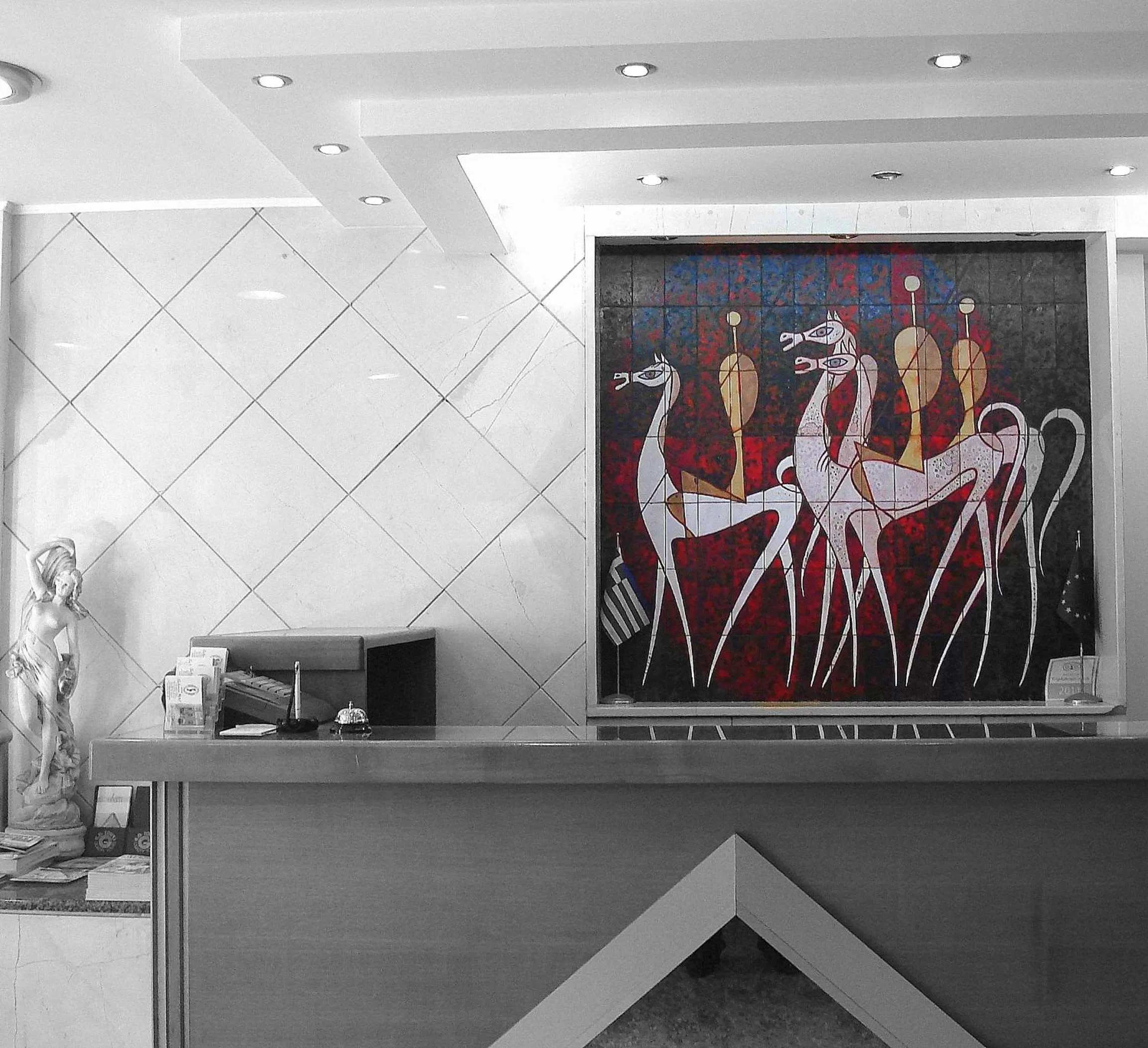 Lobby or reception in Hotel Solomou Athens