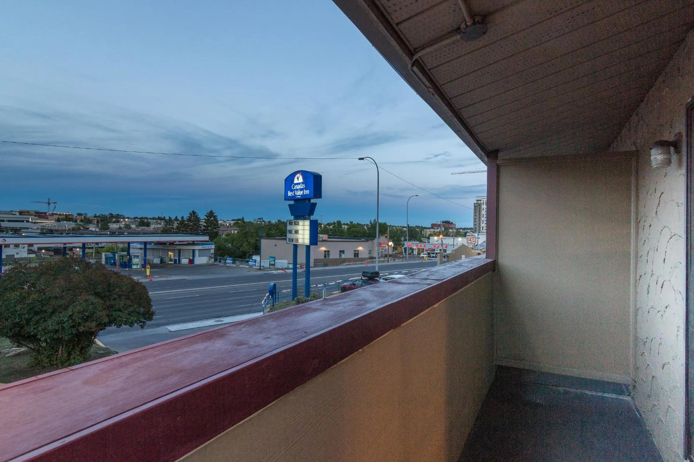 Street view in Canadas Best Value Inn Chinook Station