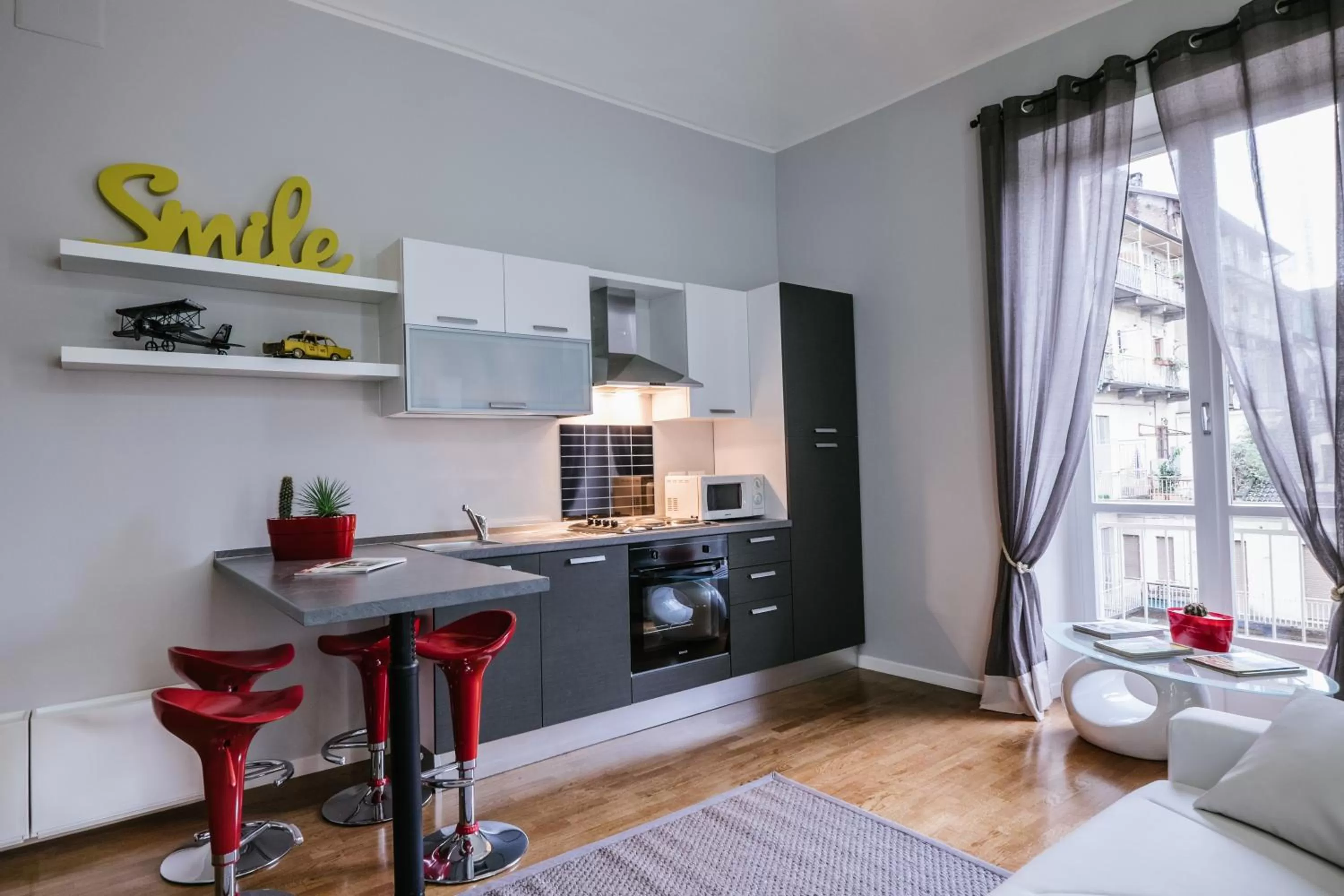 Kitchen or kitchenette in Apart Hotel Torino