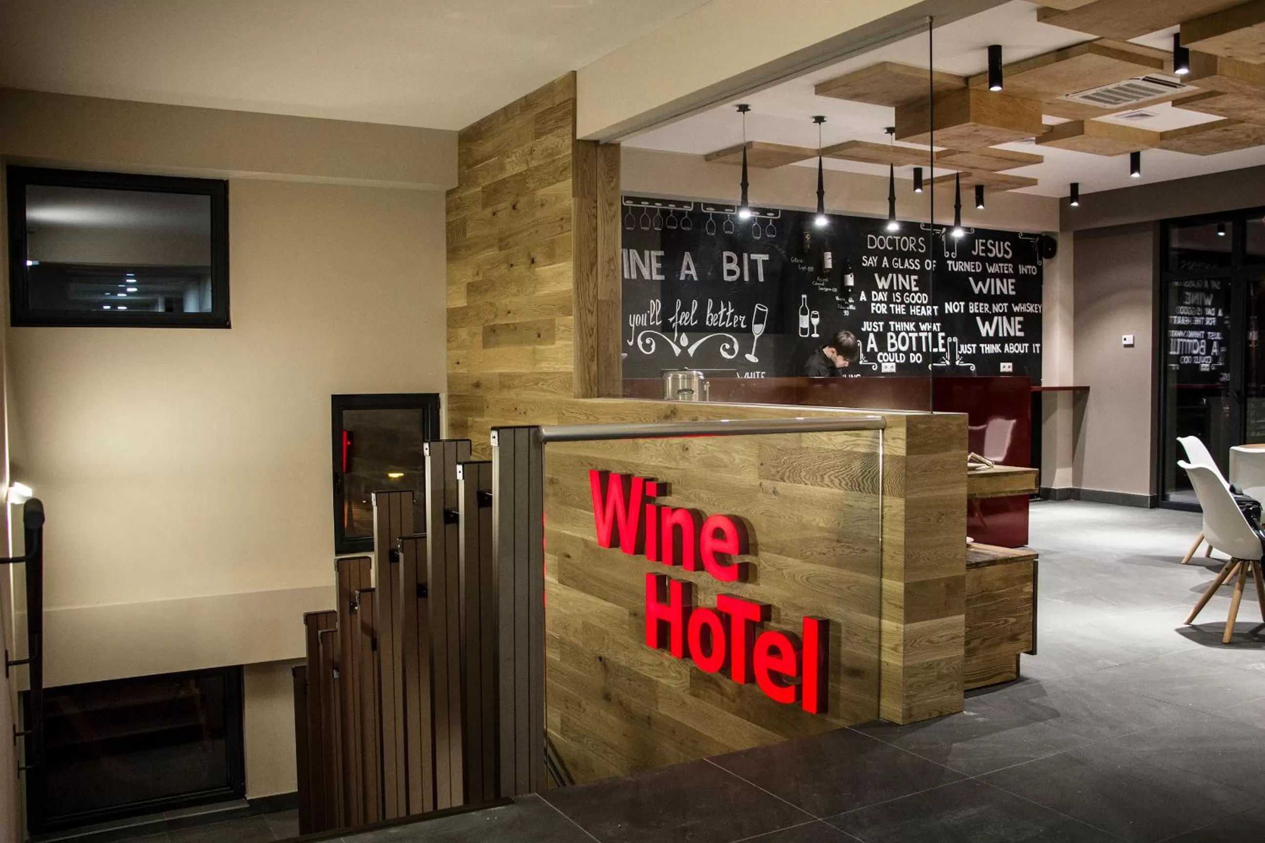 Lobby or reception in Wine Hotel Chisinau