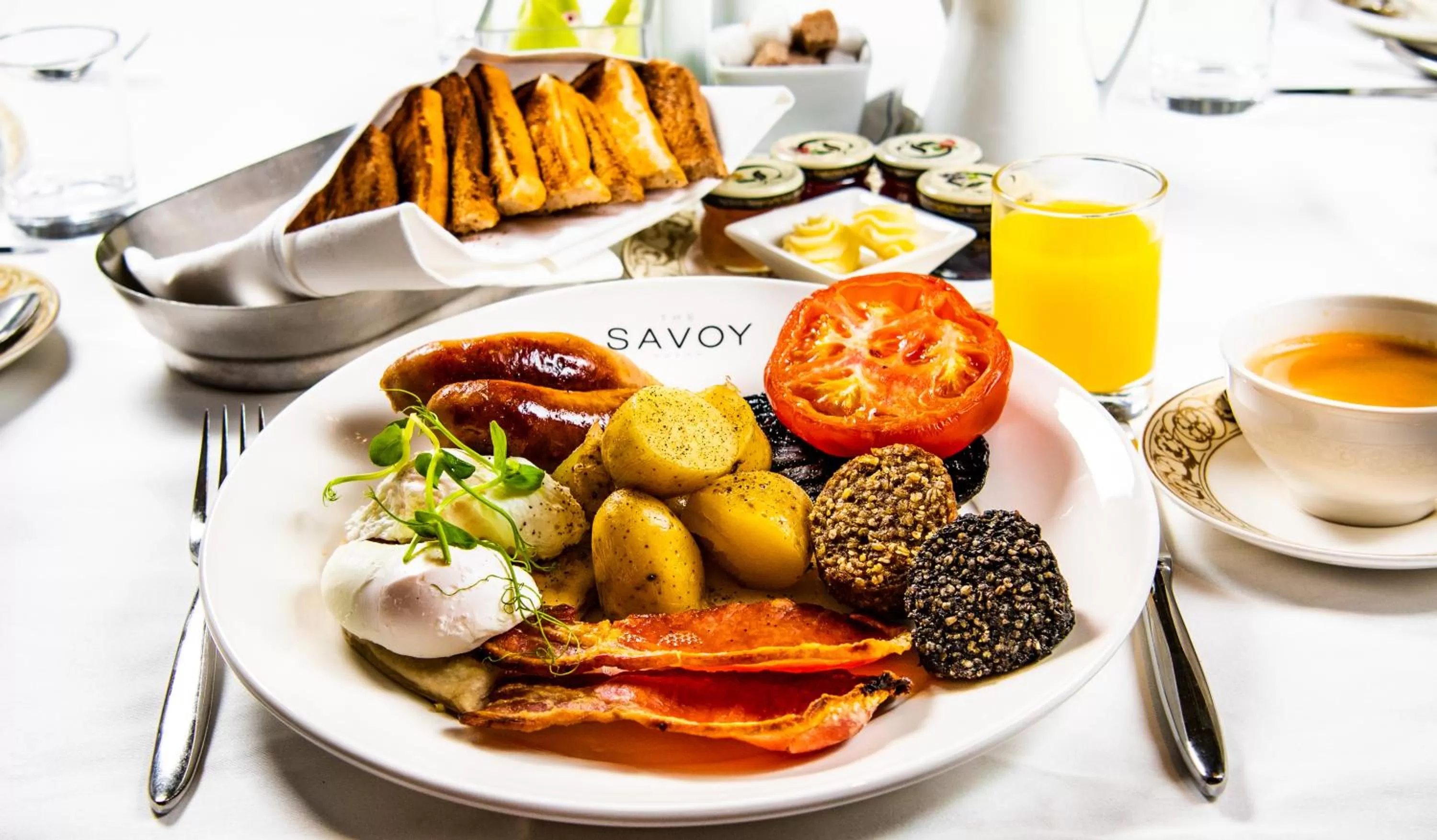 Food in The Savoy Hotel