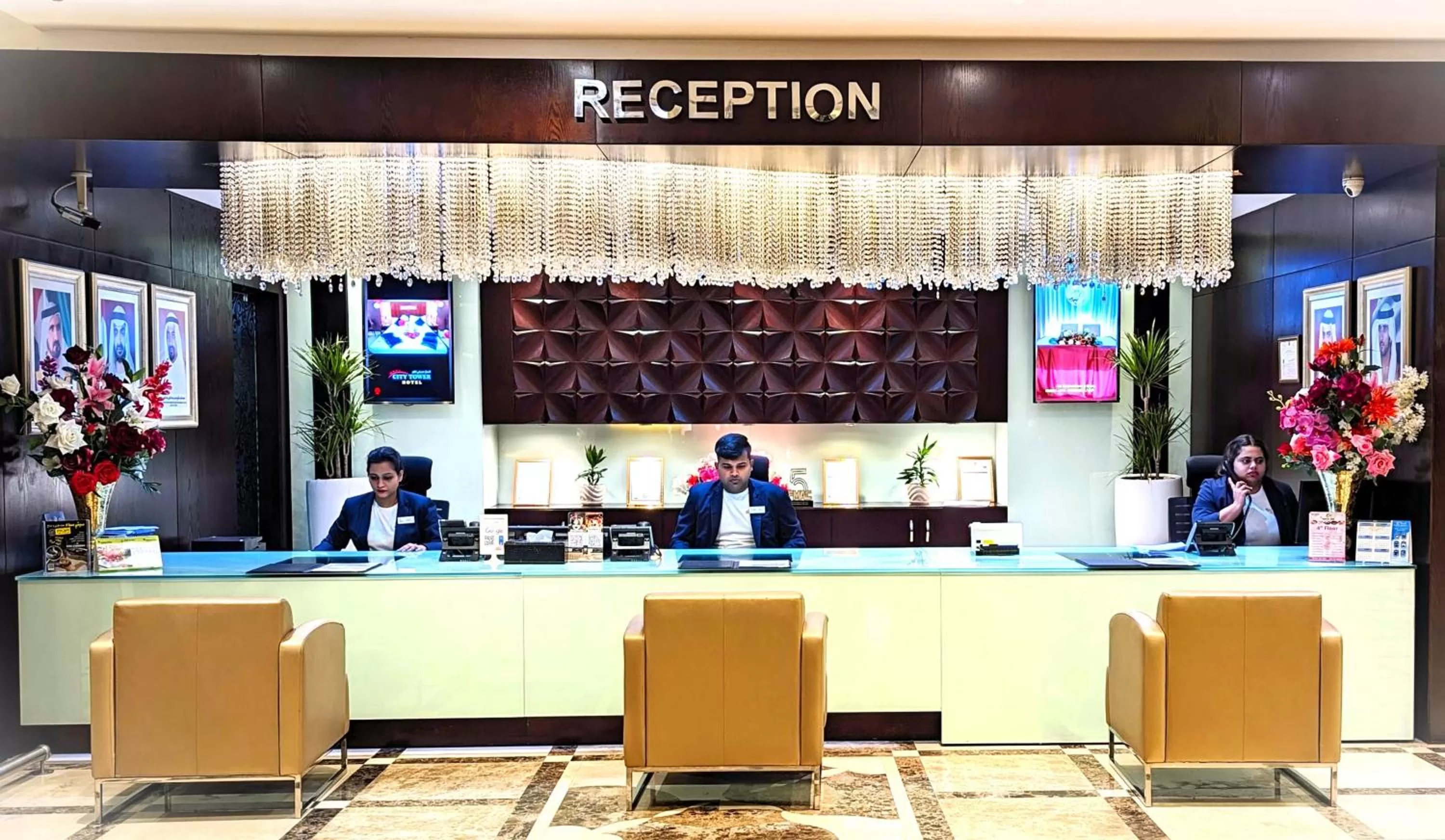 Lobby or reception in City Tower Hotel