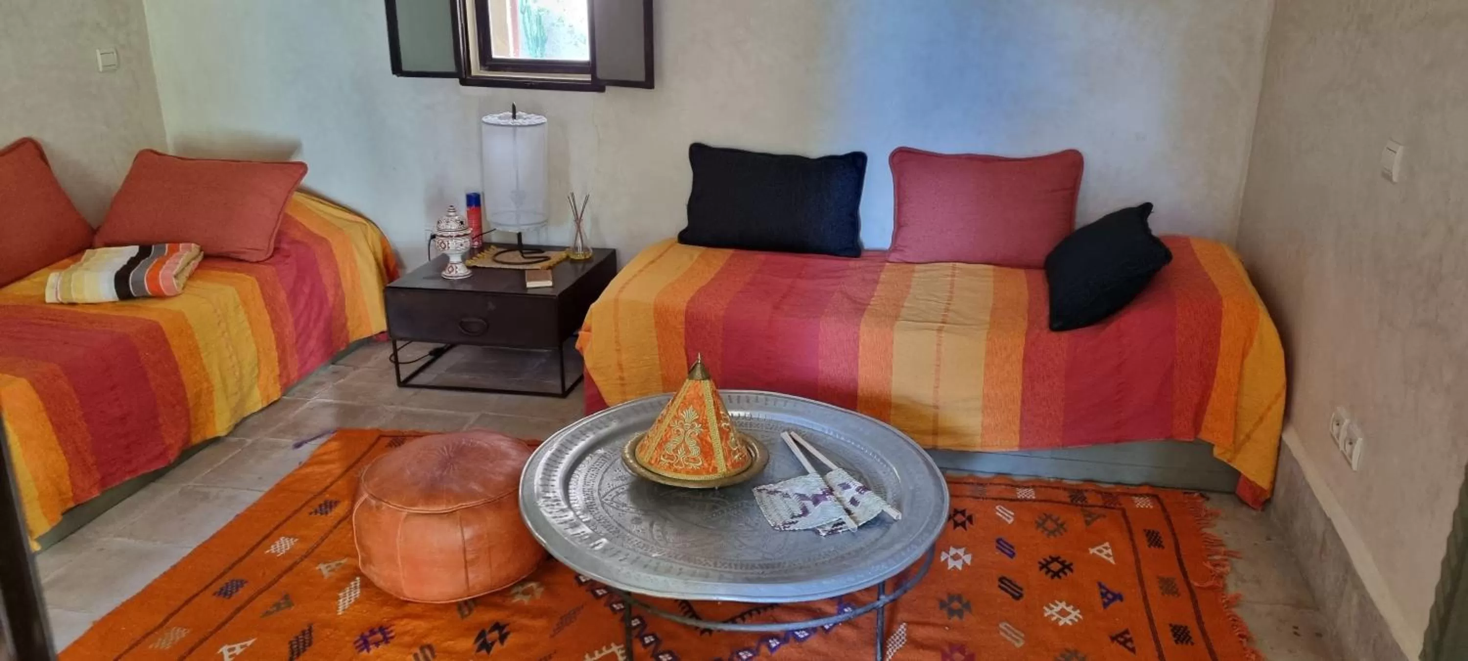 Seating Area in Les Trois Paons