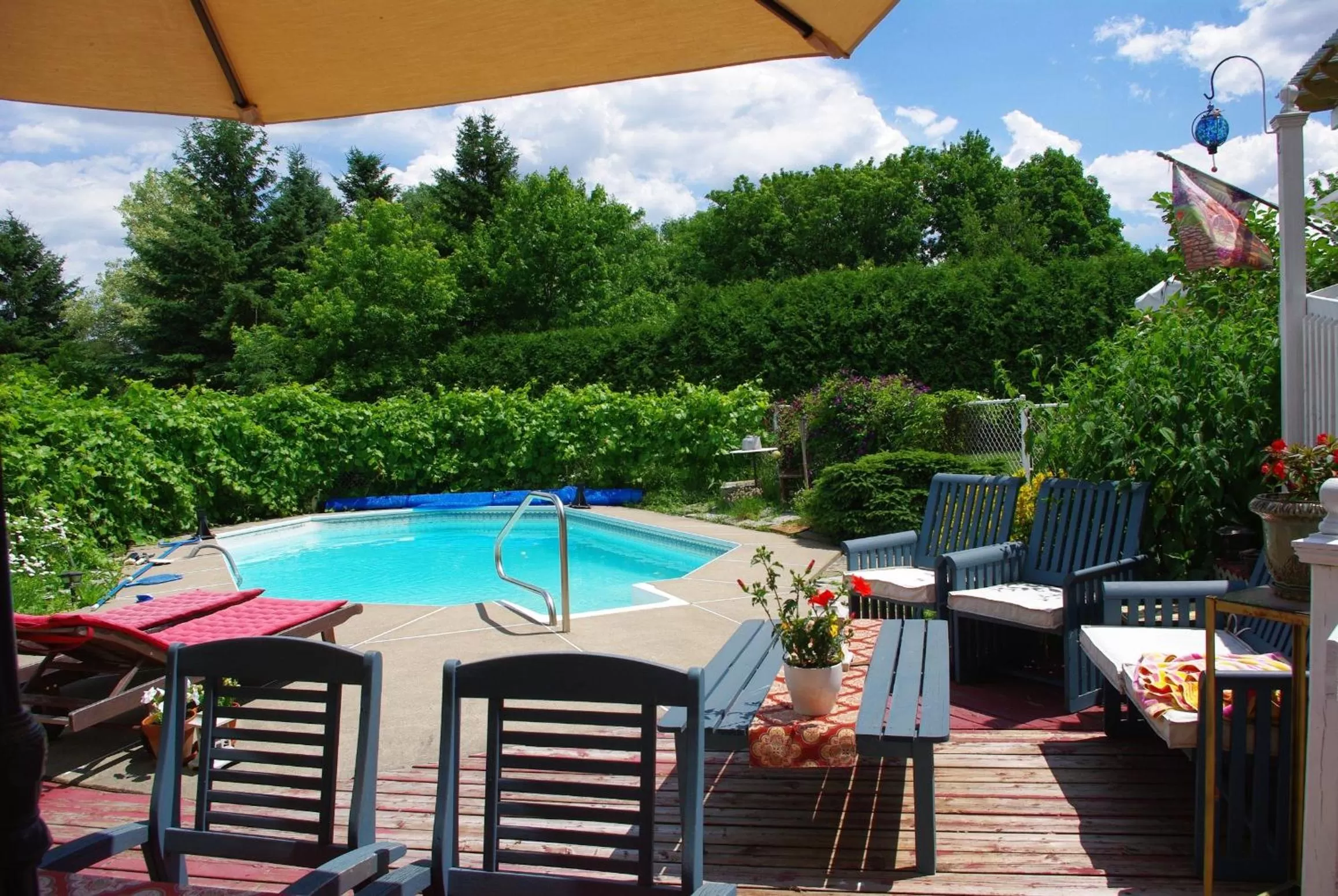 Swimming pool, Pool View in Atelier Galerie Anne Drouin Peinture & Pension