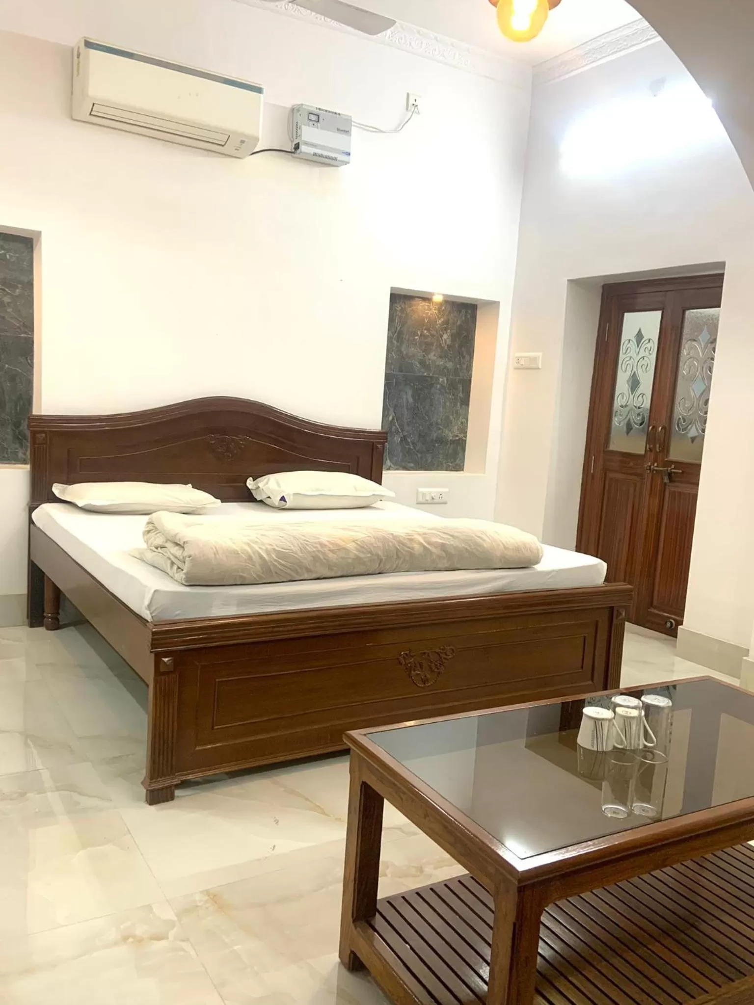 Photo of the whole room, Bed in Hotel Swagatam