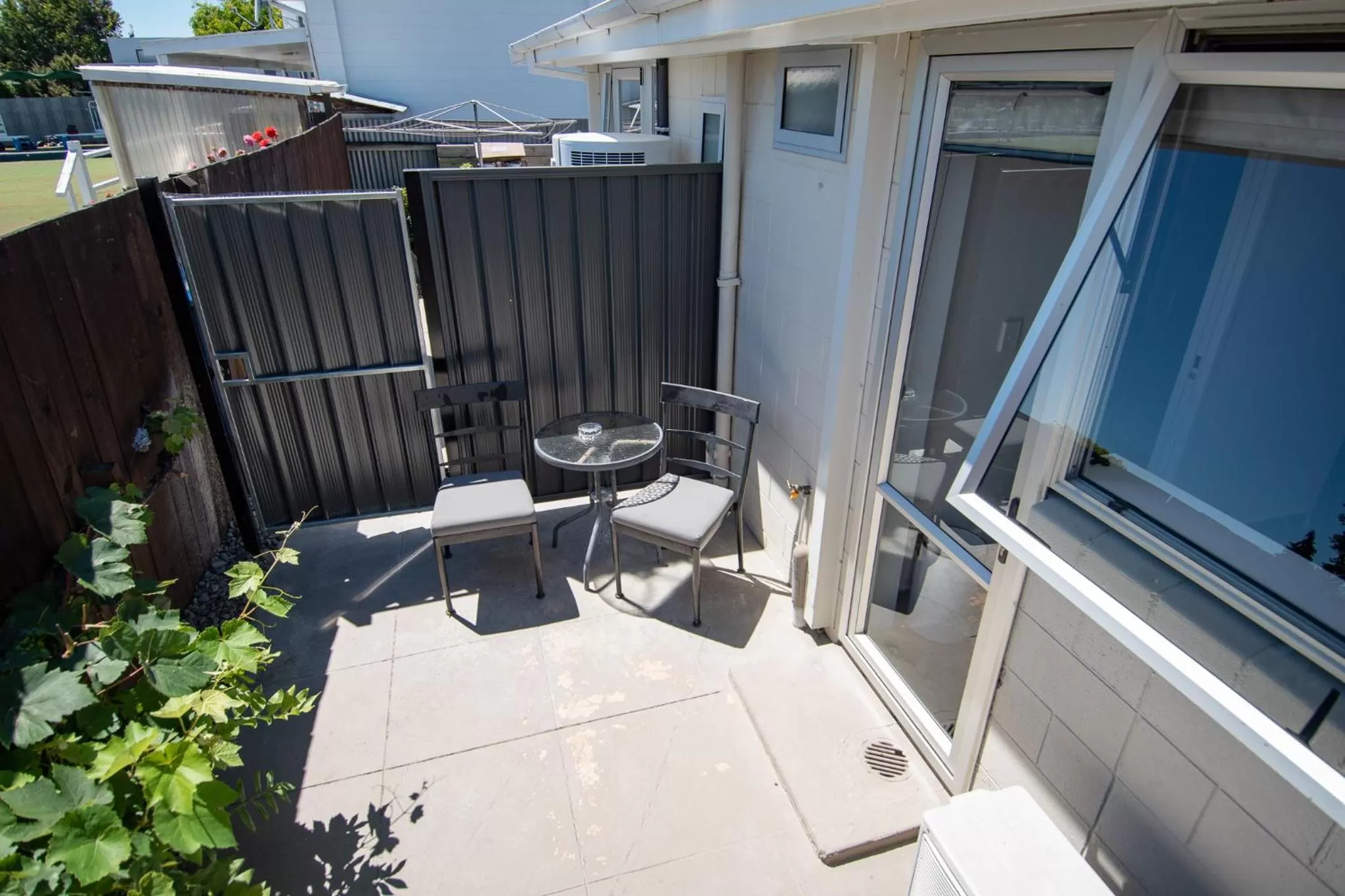 Patio in Middle Park Motel