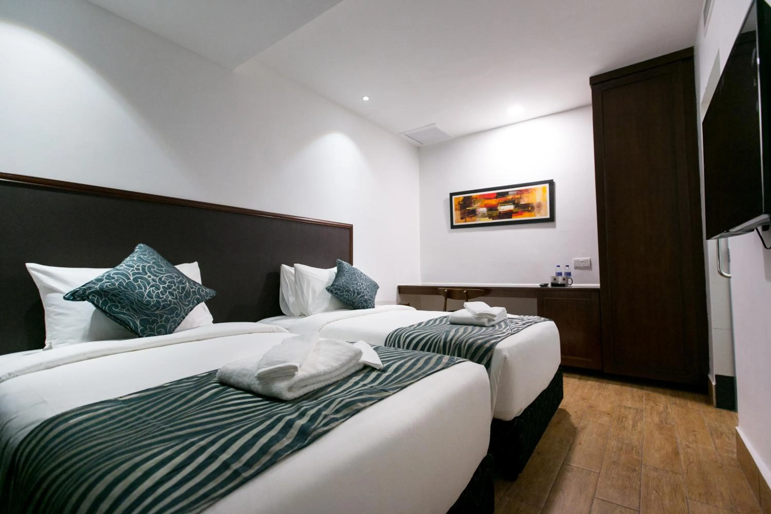 Photo of the whole room, Bed in Belllo Hotel JB Central