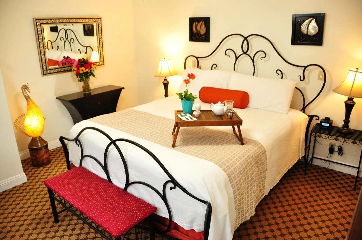 Bed in The Eagle Inn