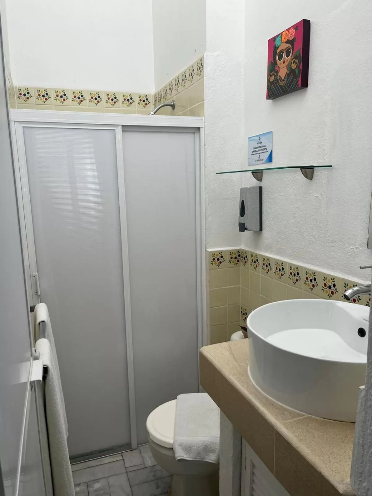 Bathroom in Depto familiar con vista al mar en Playasol Manzanillo