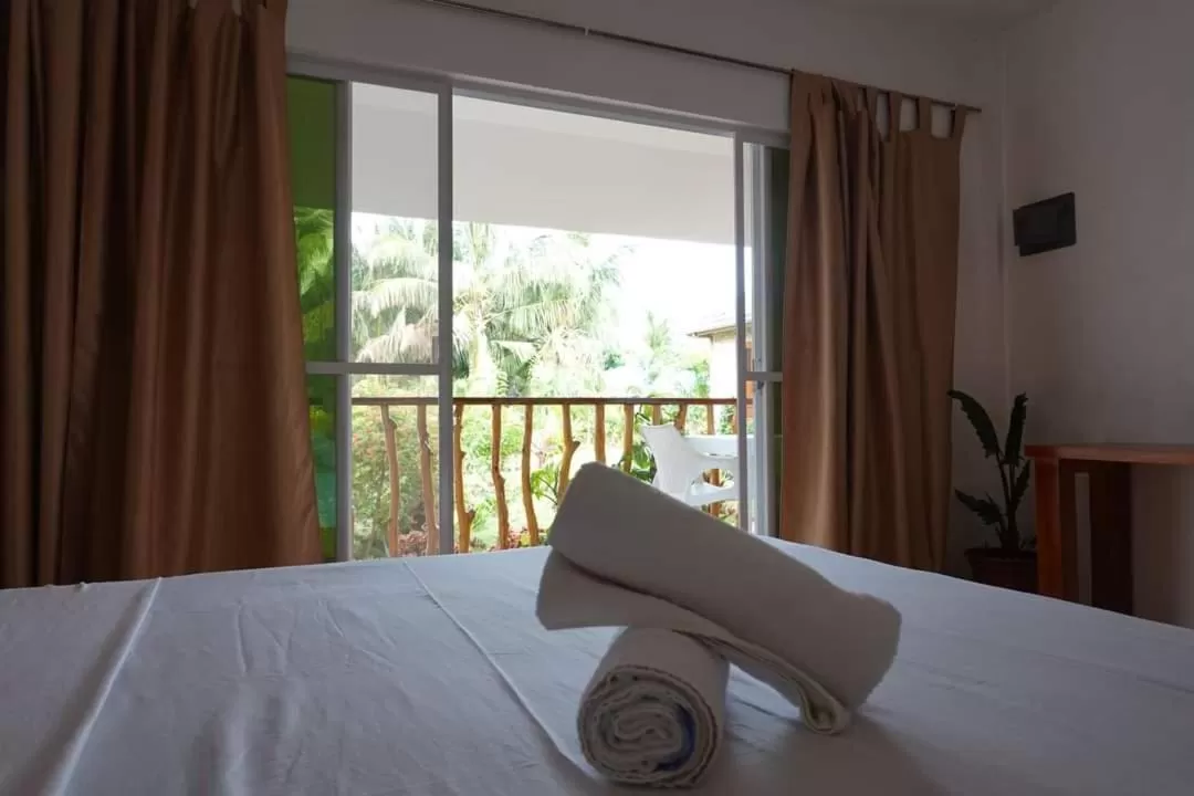 Balcony/Terrace, Bed in Becano Restobar and Resort