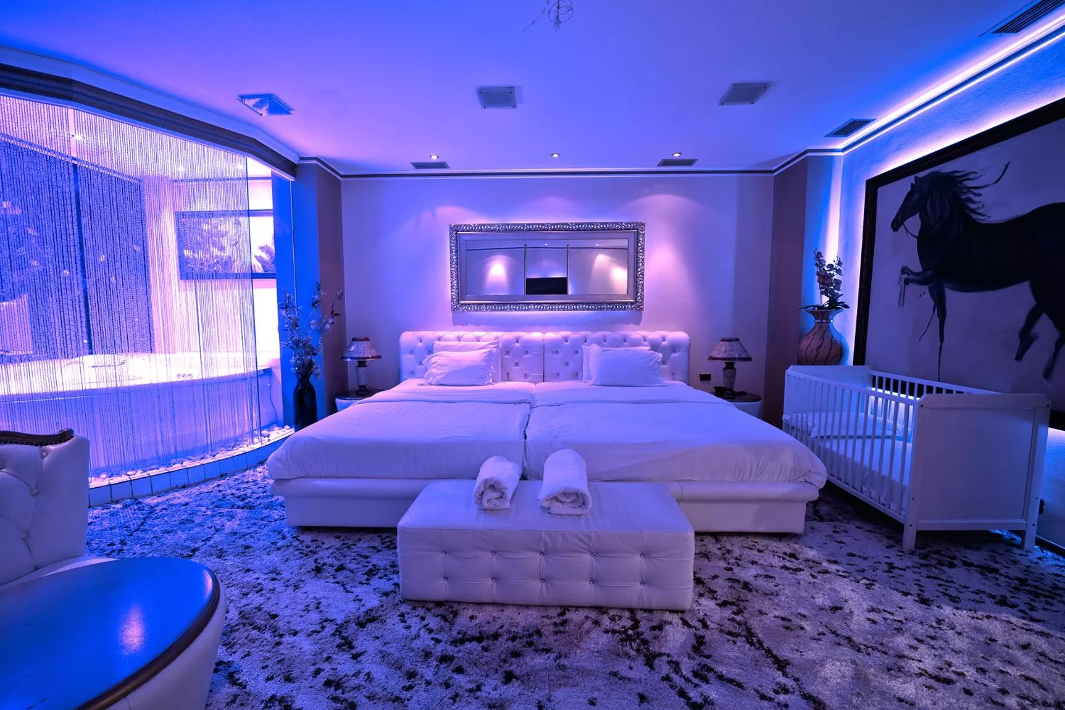 Bed in Hotel Rosa Blu