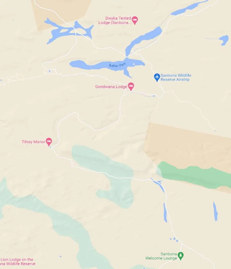 Location in Sanbona Wildlife Reserve