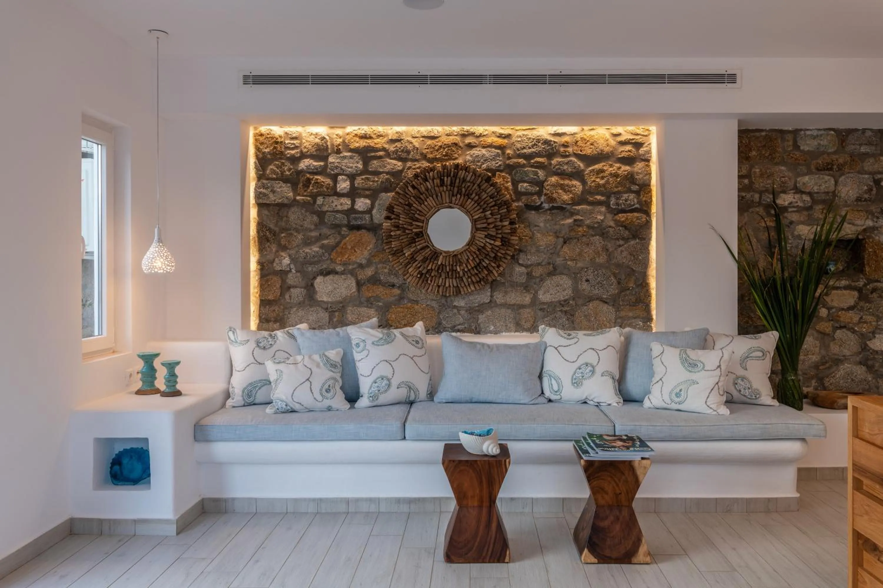 Lobby or reception in Panormos Village Hotel