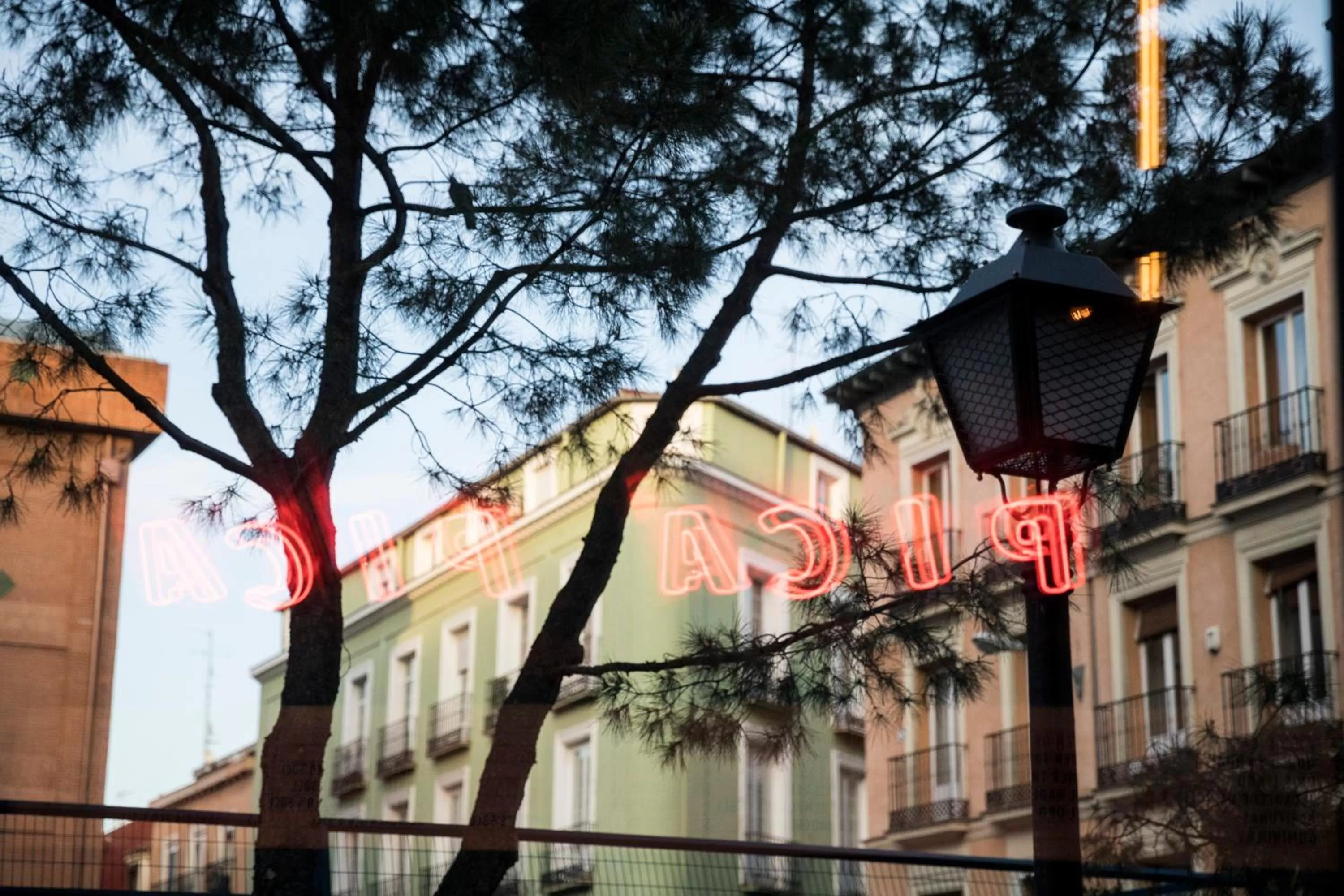 Text overlay in Bastardo Hostel